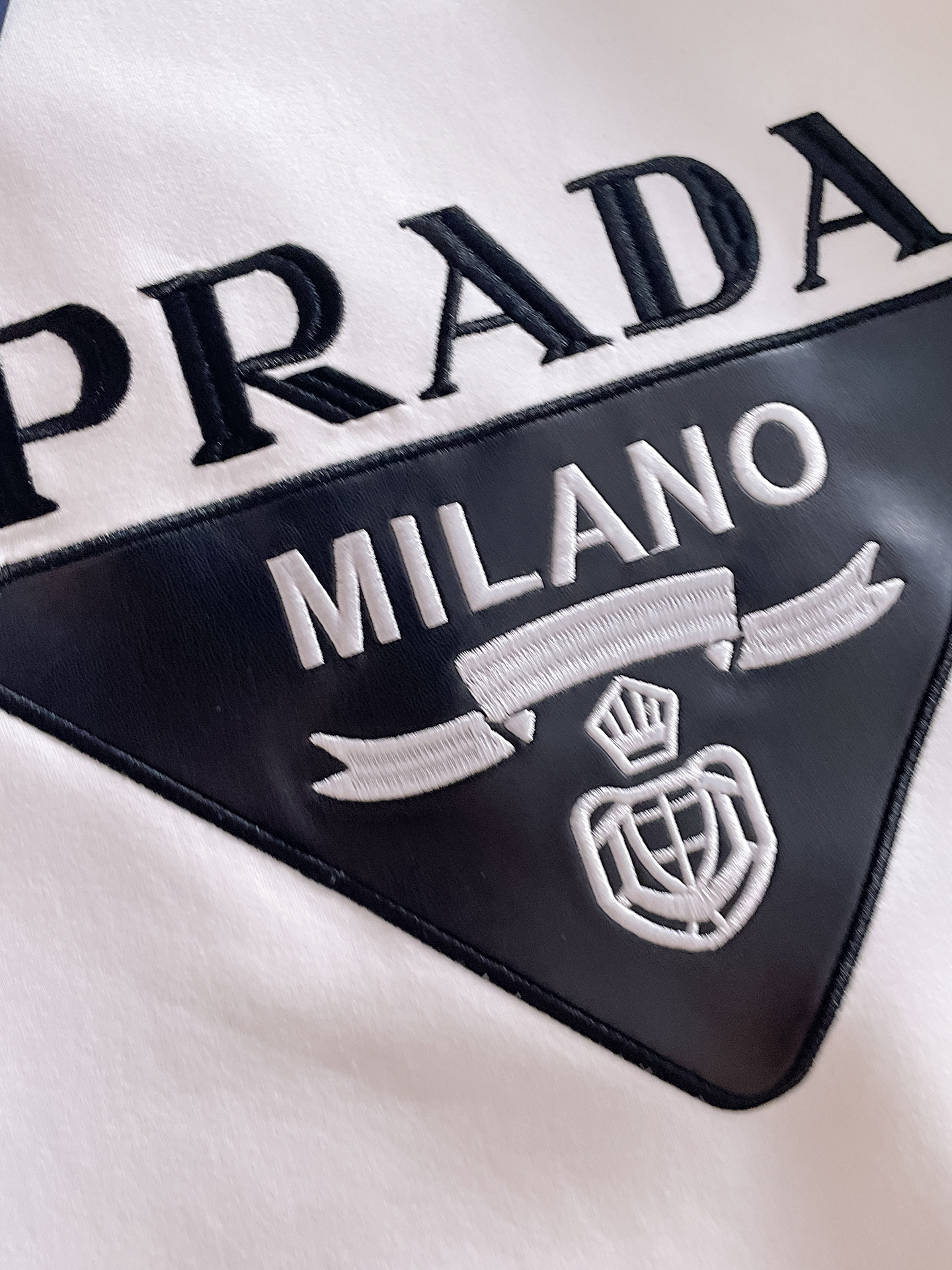Prada Male Hoodie Cotton Black Xs-s-m-l