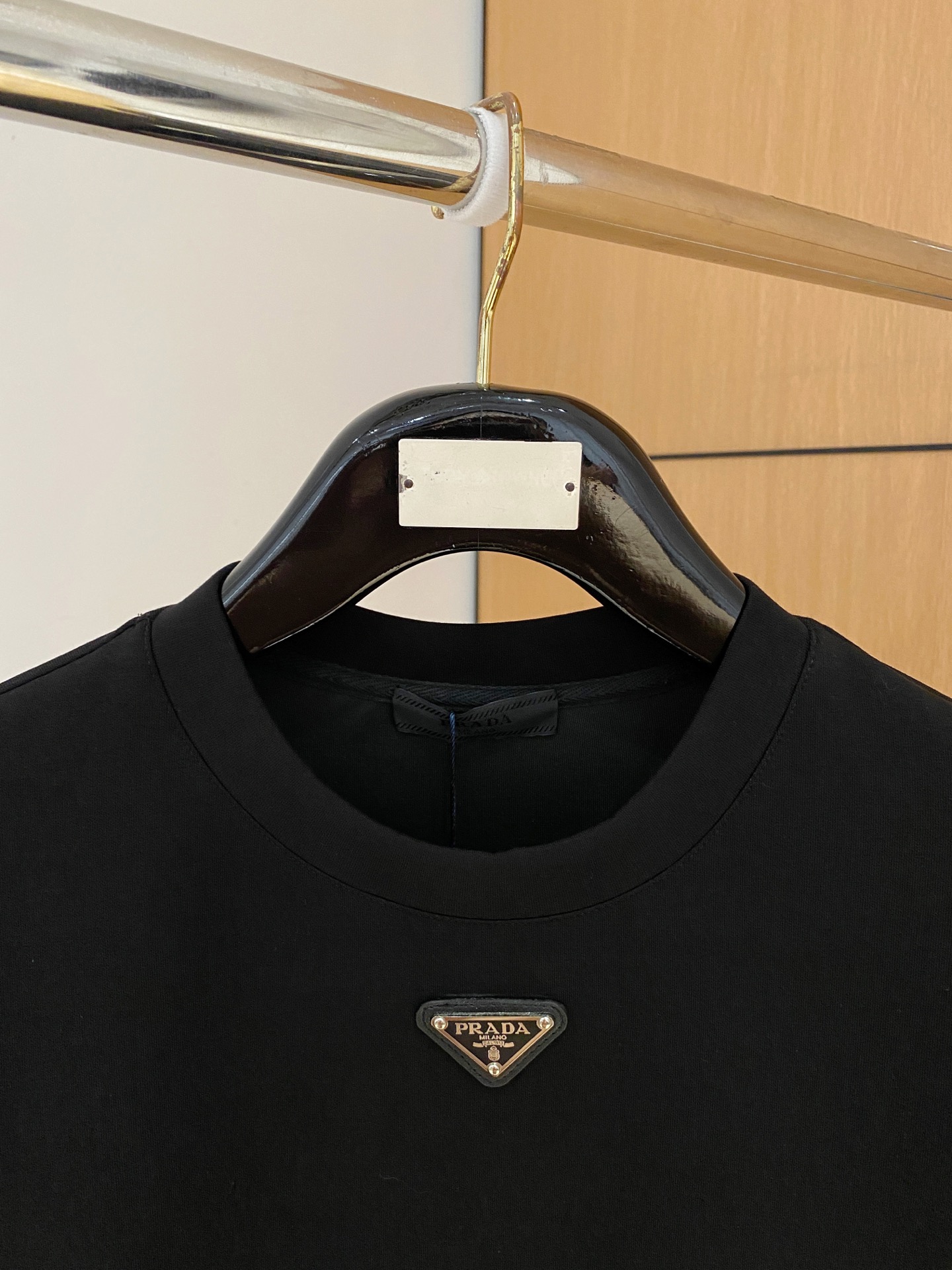 Prada Male Hoodie Cotton Black Xs-s-m-l