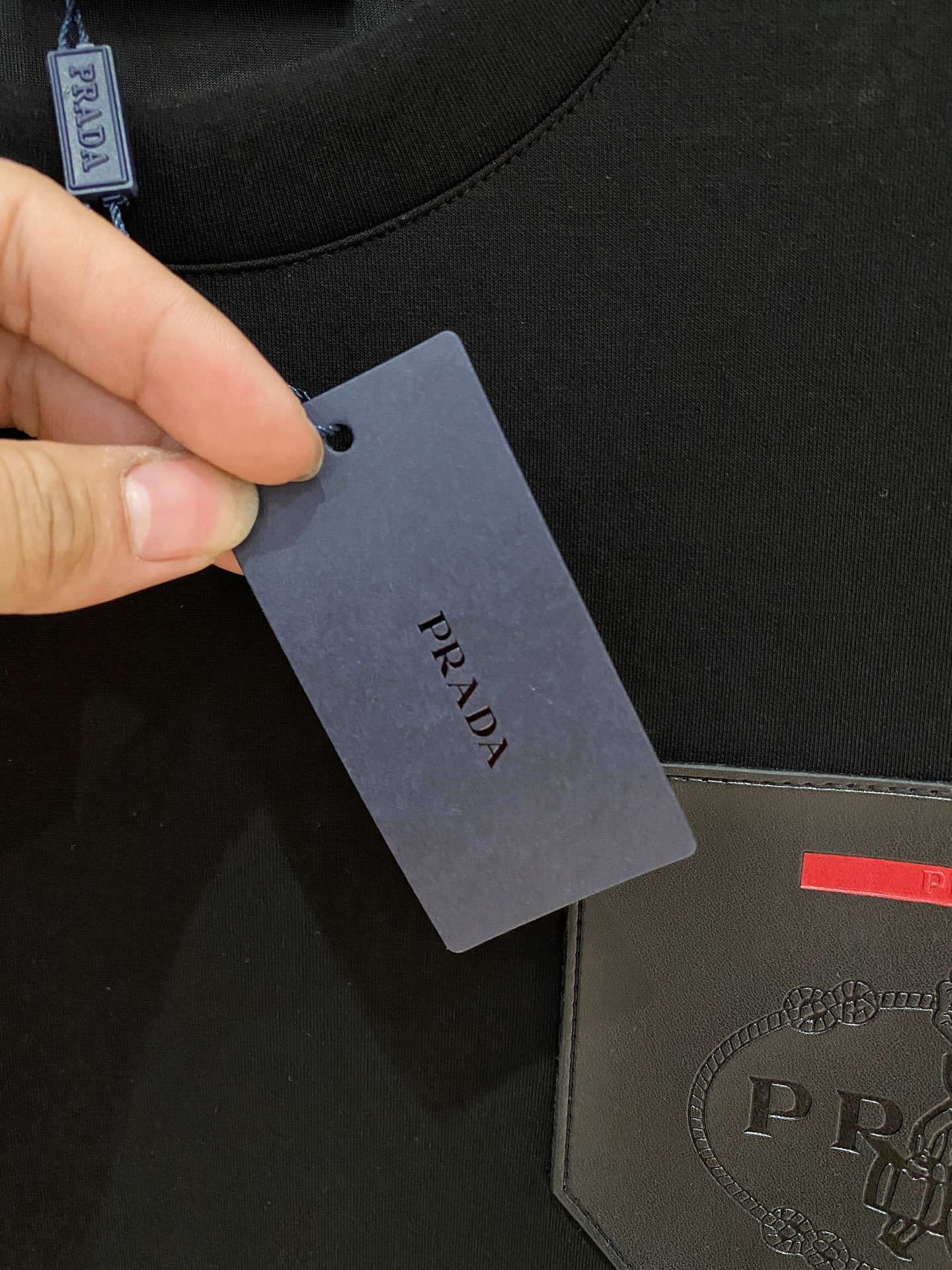 Prada Male Hoodie Cotton Black Xs-s-m-l