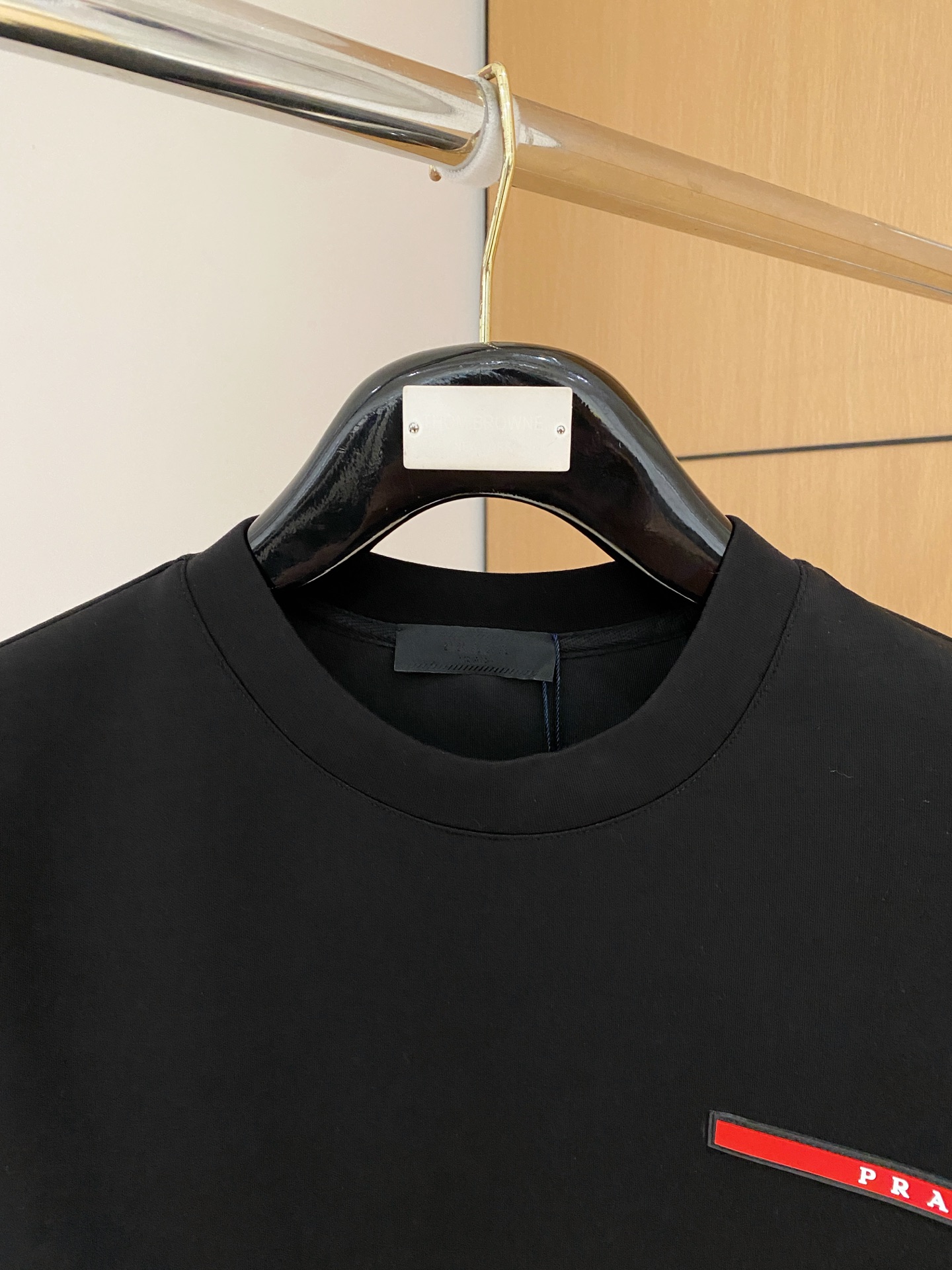 Prada Male Hoodie Cotton Black Xs-s-m-l