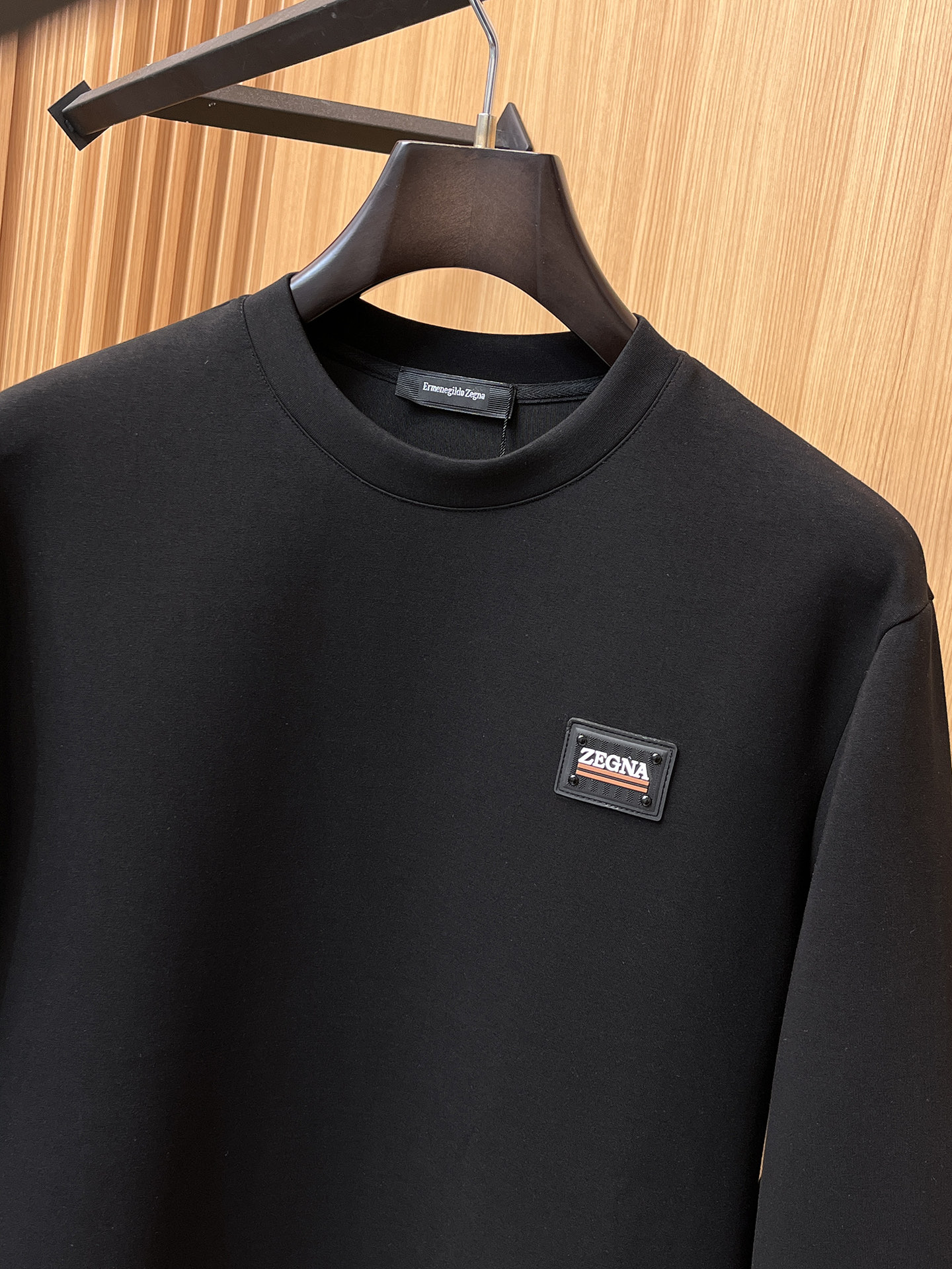 Ermenegildo Zegna Male Hoodie Cotton Black Xs-s-m-l