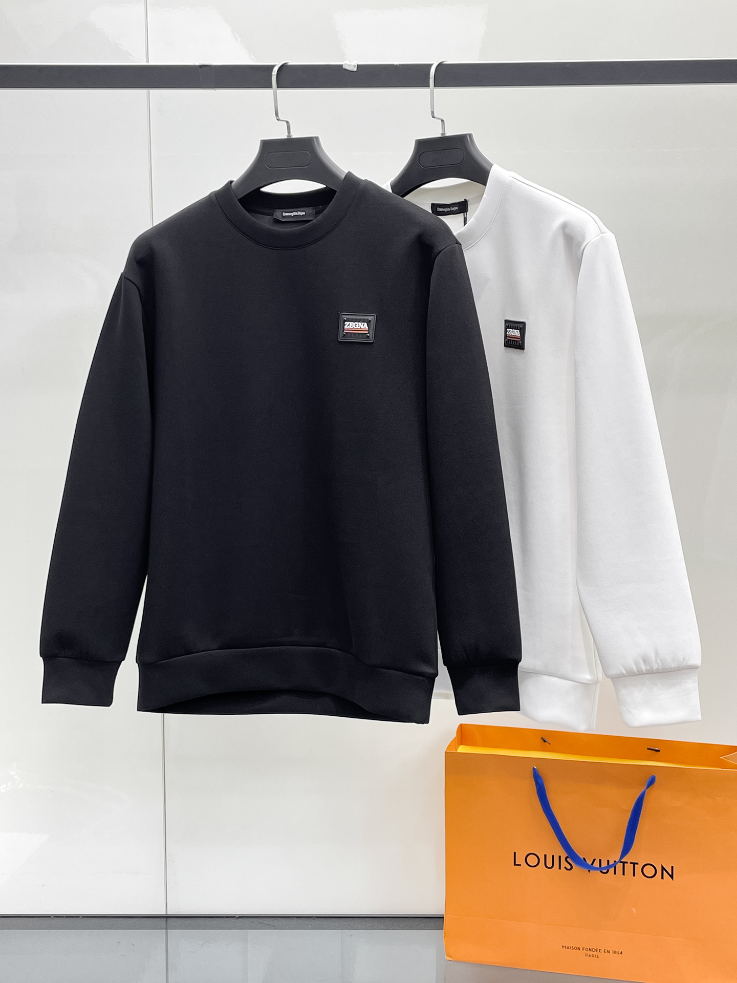 Ermenegildo Zegna Male Hoodie Cotton Black Xs-s-m-l