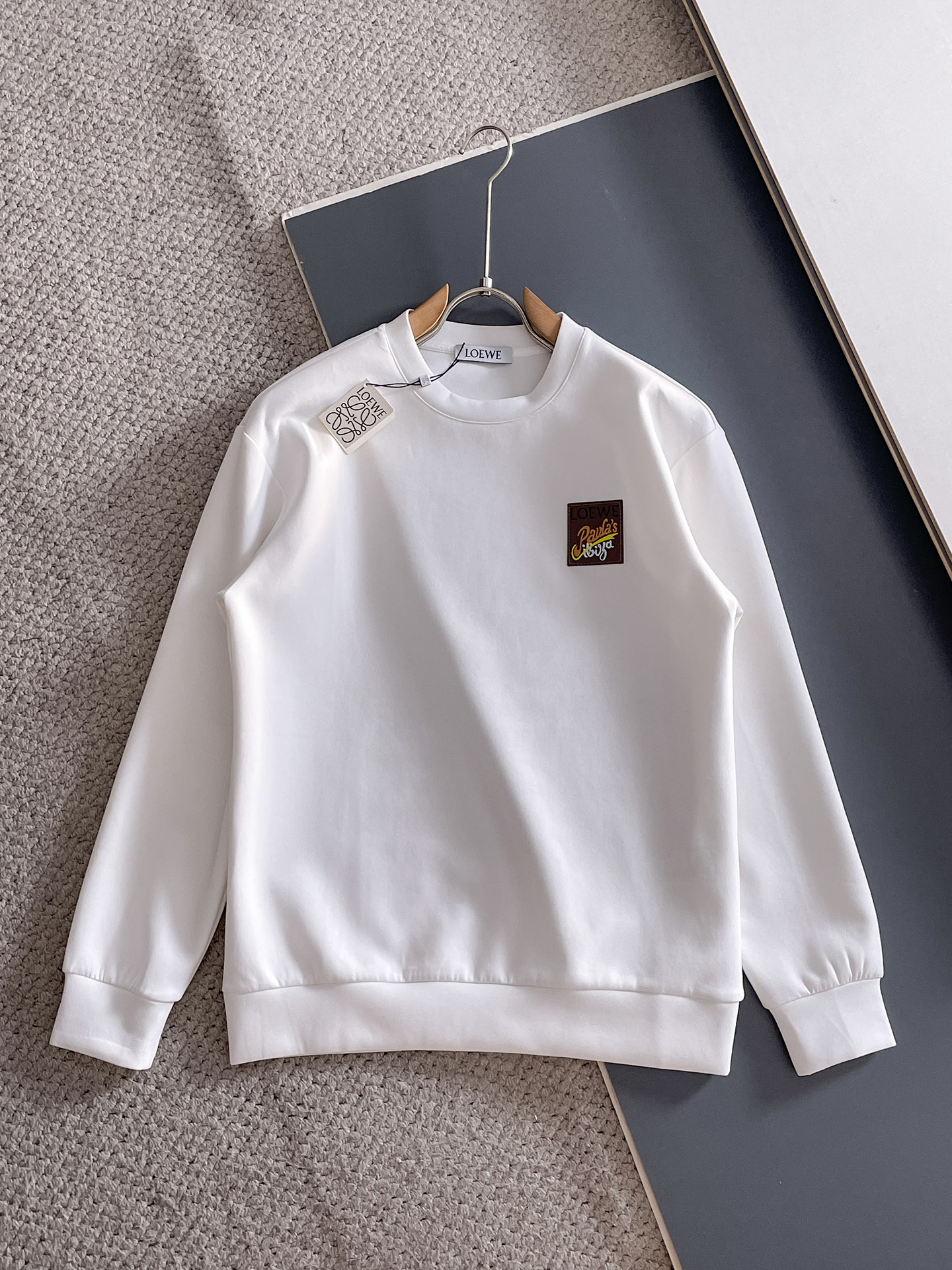Loewe Male Hoodie Cotton Black Xs-s-m-l
