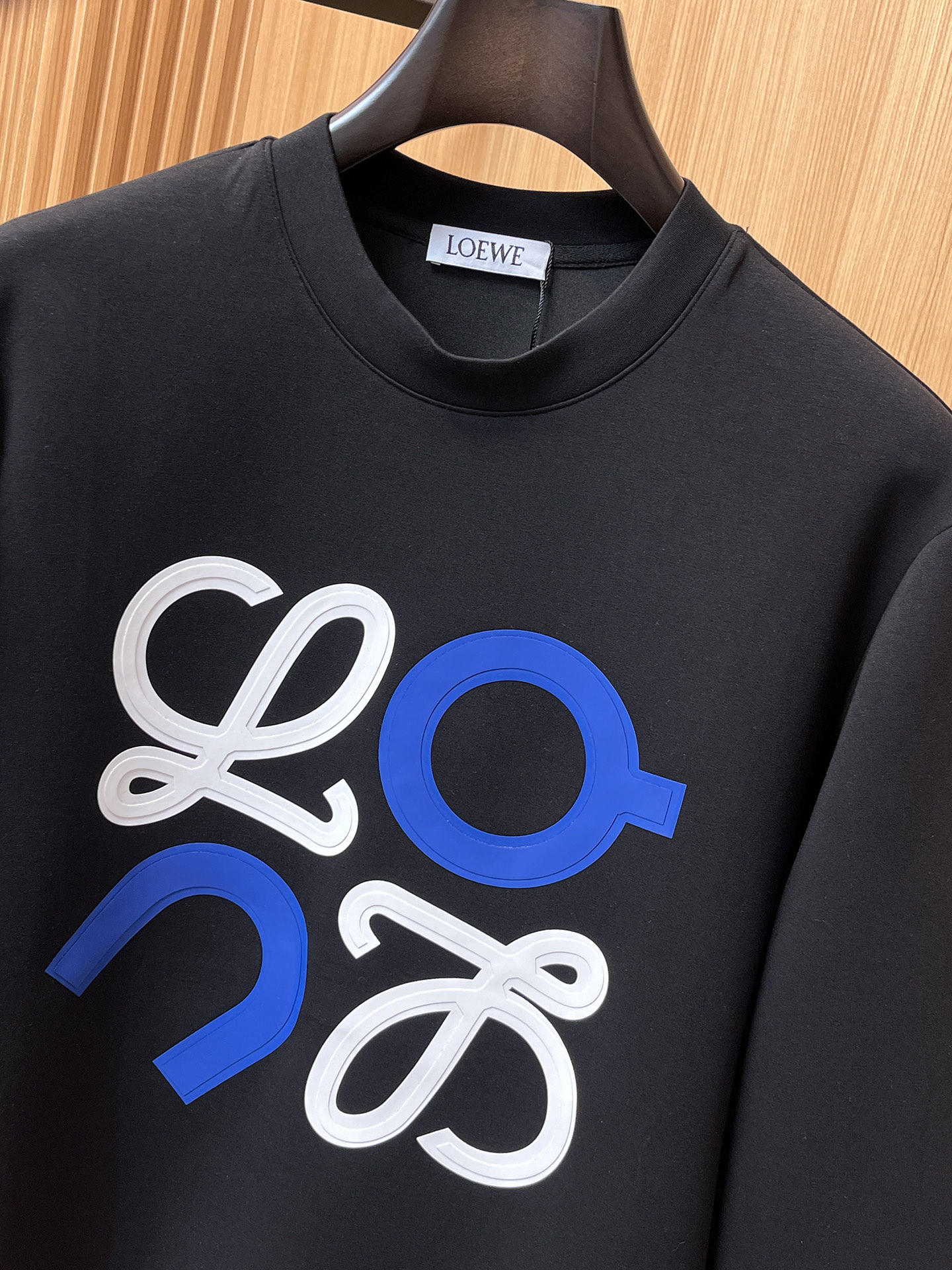 Loewe Male Hoodie Cotton Black Xs-s-m-l