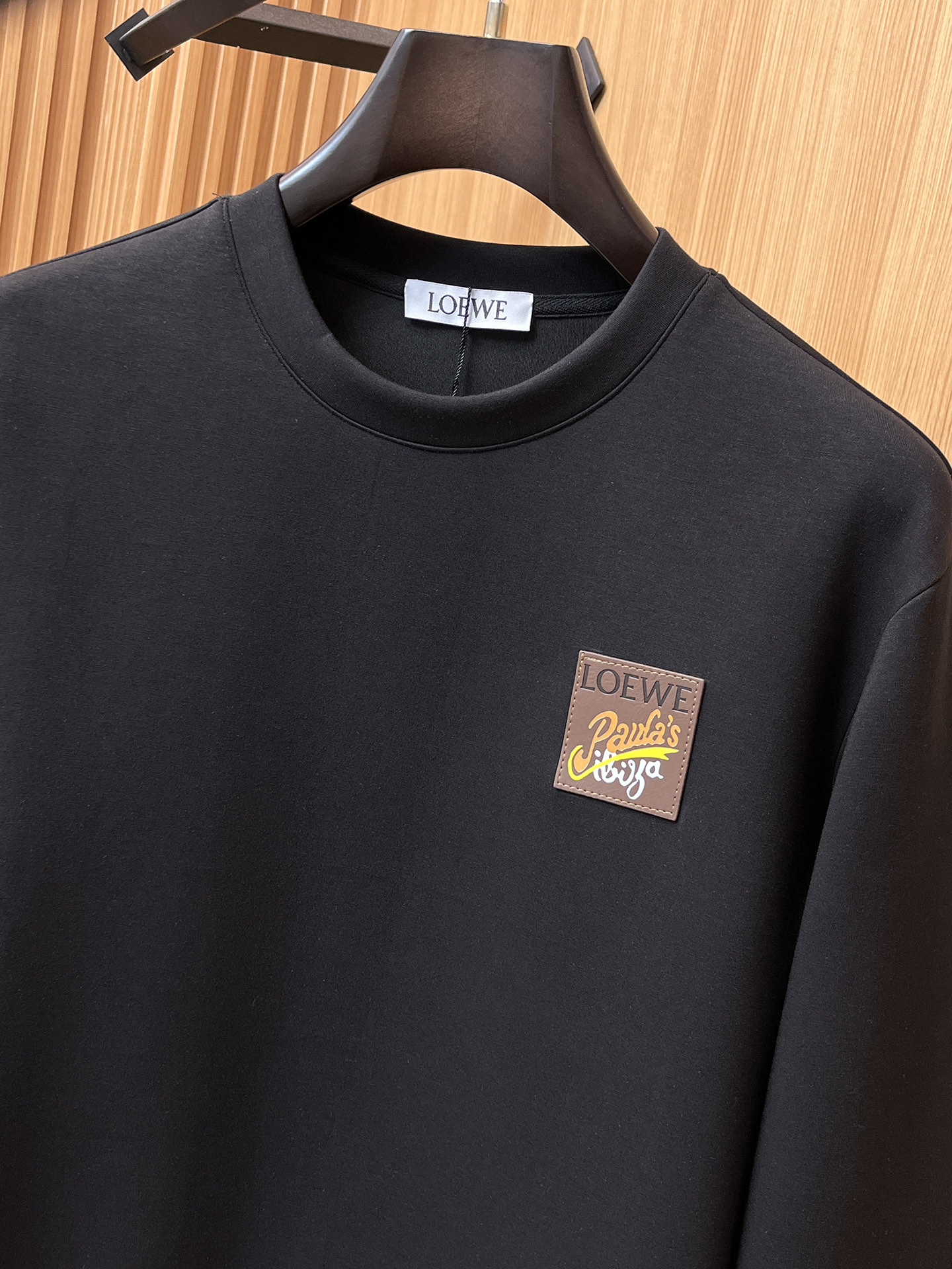 Loewe Male Hoodie Cotton Black Xs-s-m-l