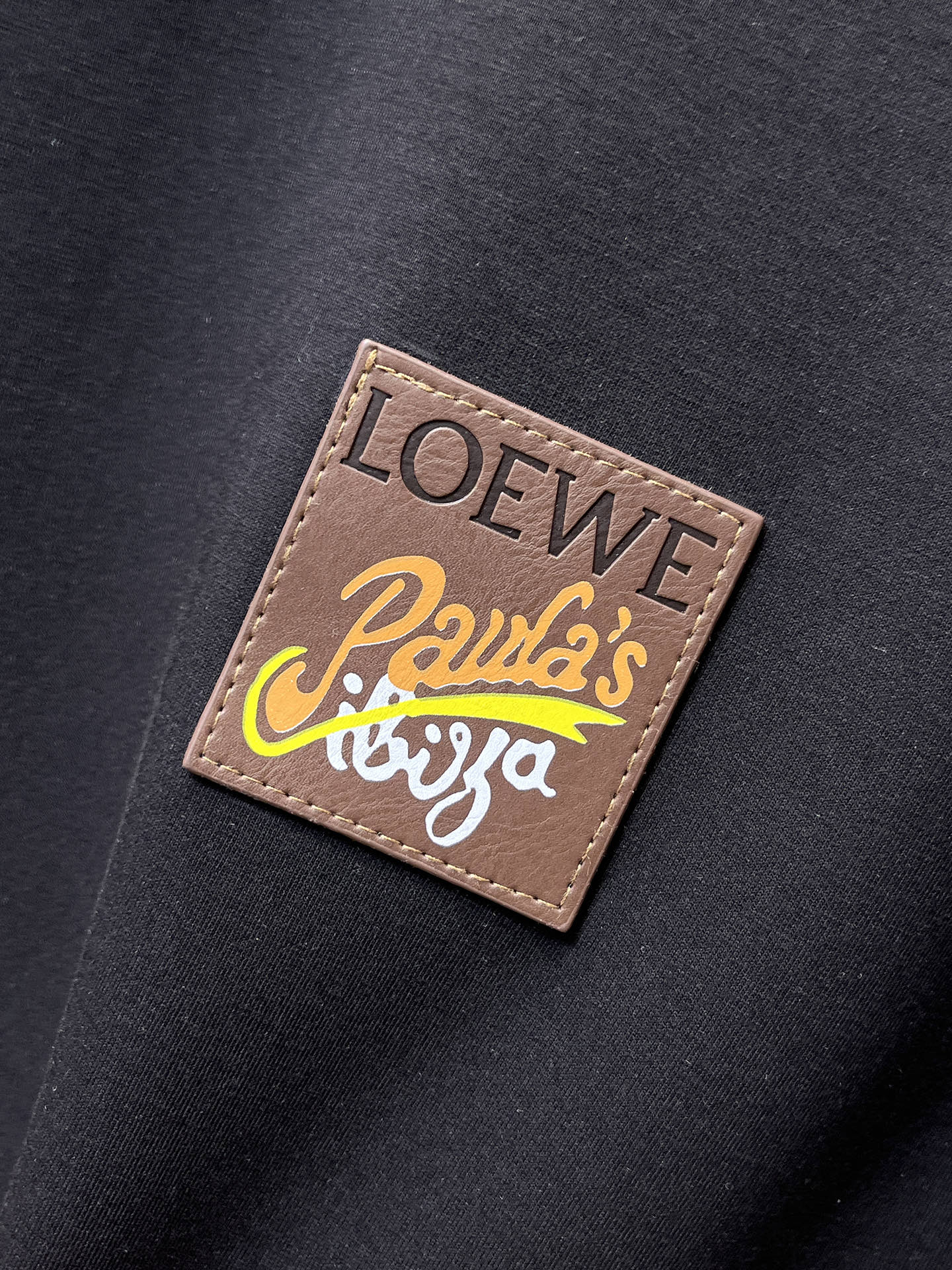 Loewe Male Hoodie Cotton Black Xs-s-m-l