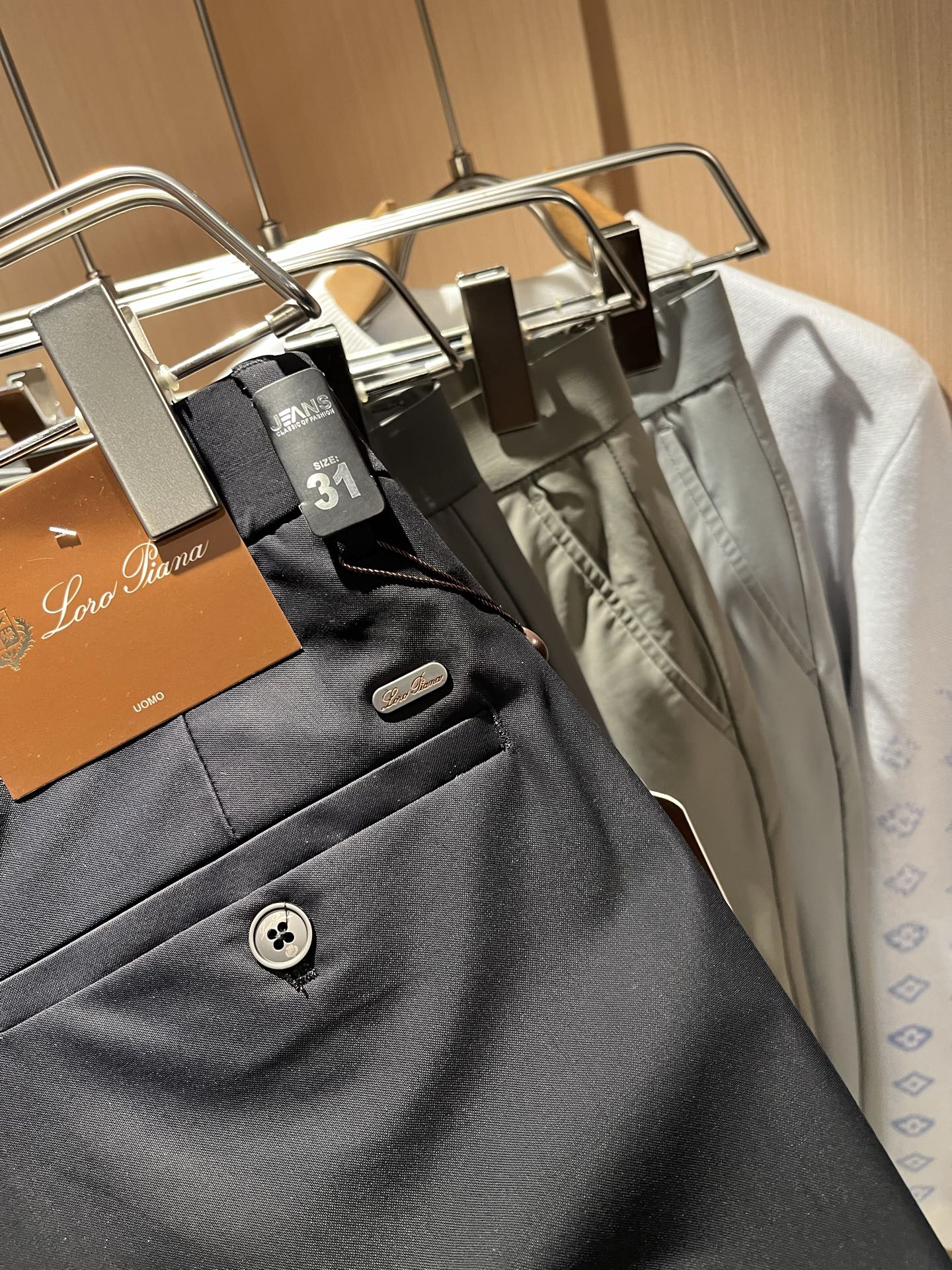 Loro Piana Male Basic Clothing Slim Fit L