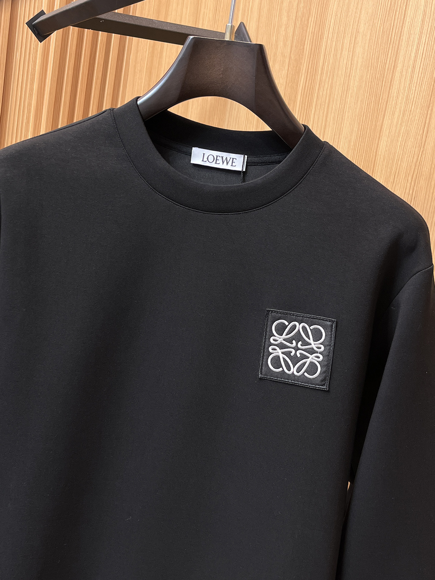 Loewe Male Hoodie Cotton Black Xs-s-m-l