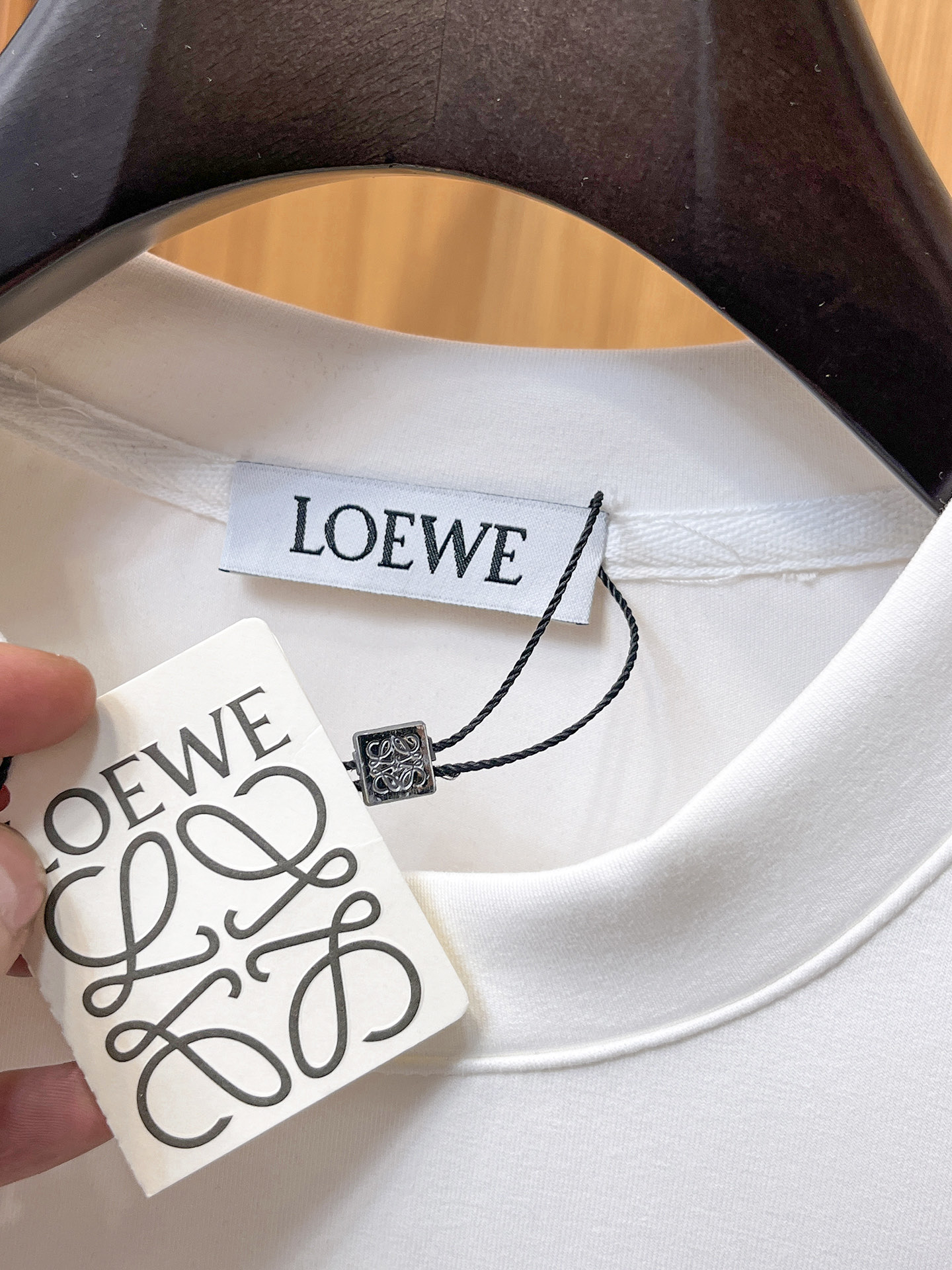 Loewe Male Hoodie Cotton Black Xs-s-m-l