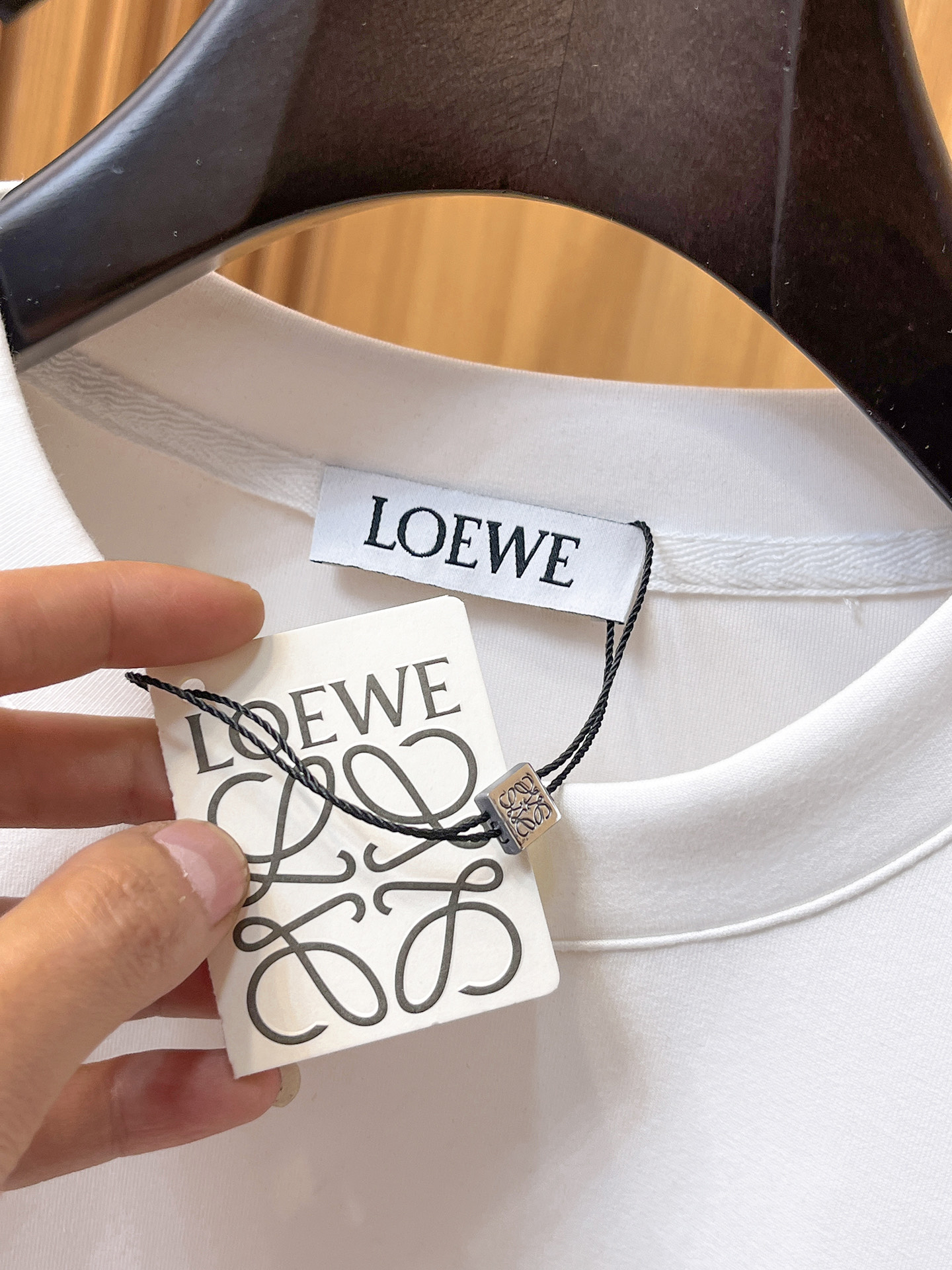 Loewe Male Hoodie Cotton Black Xs-s-m-l