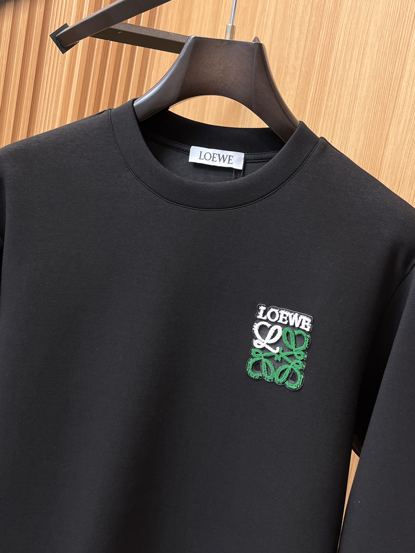 Loewe Male Hoodie Cotton Black Xs-s-m-l