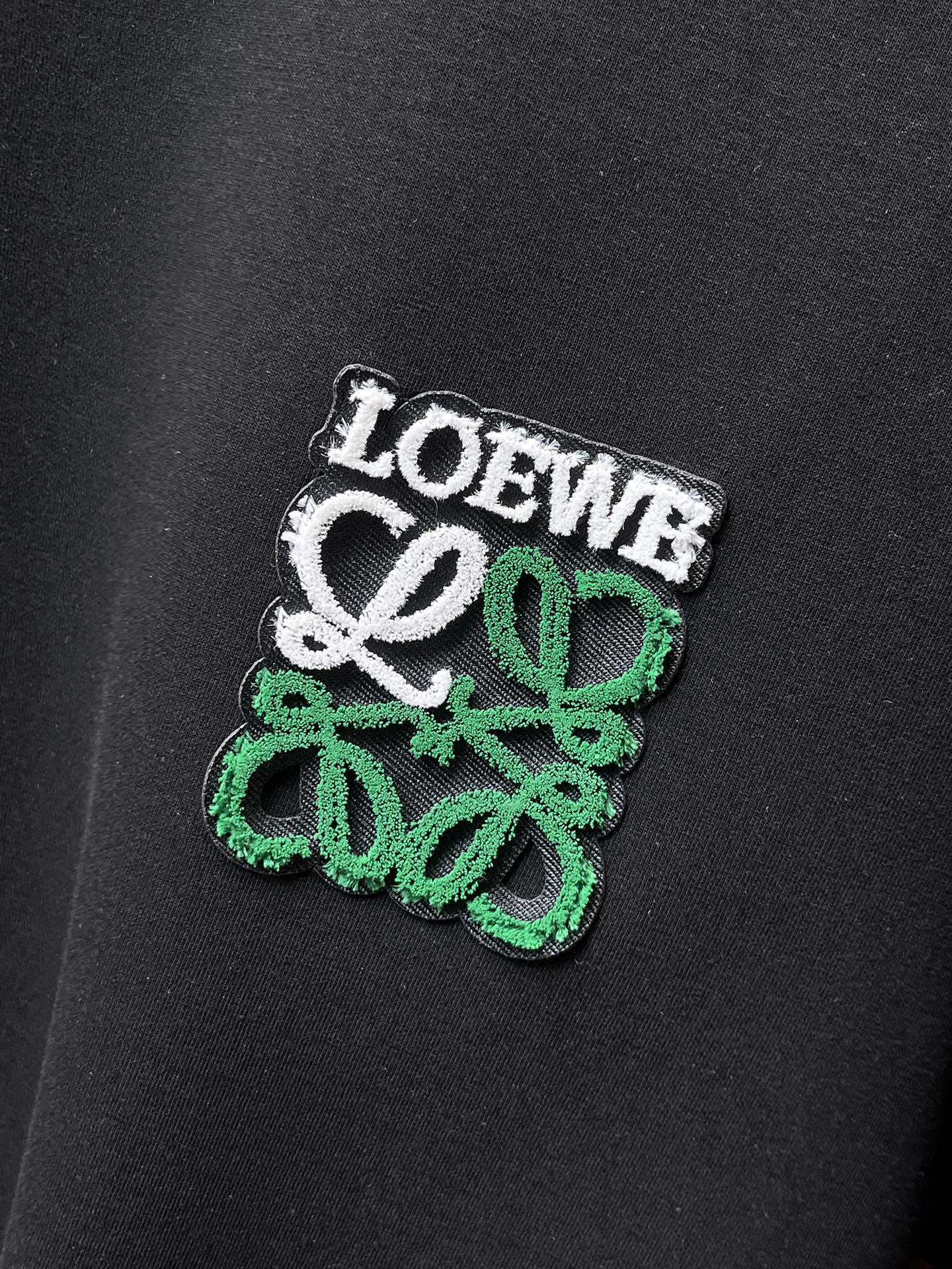 Loewe Male Hoodie Cotton Black Xs-s-m-l