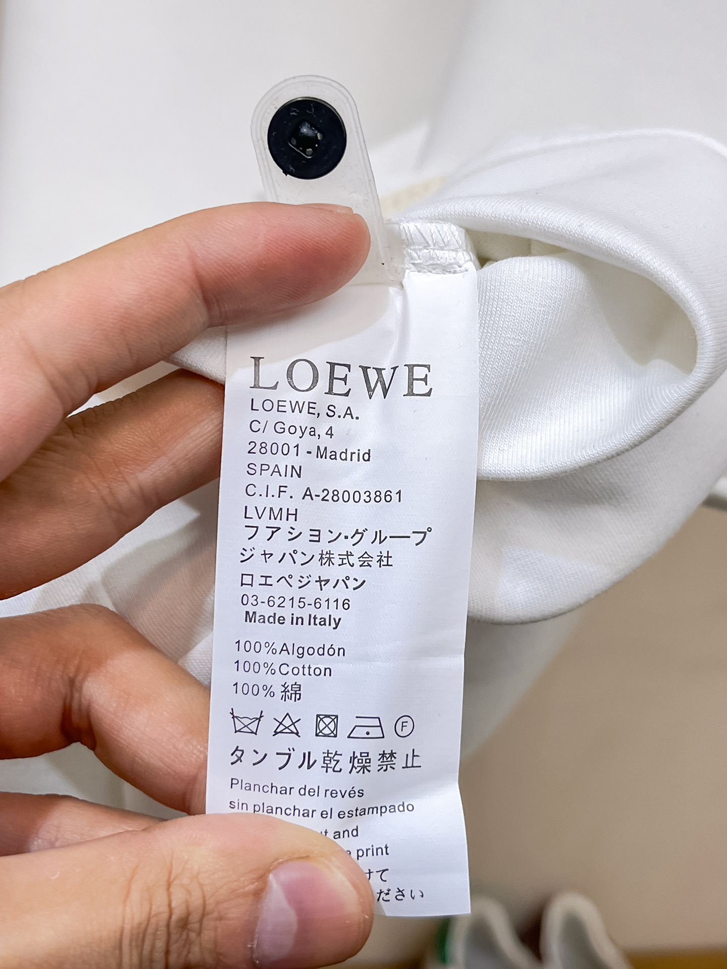 Loewe Male Hoodie Cotton Black Xs-s-m-l