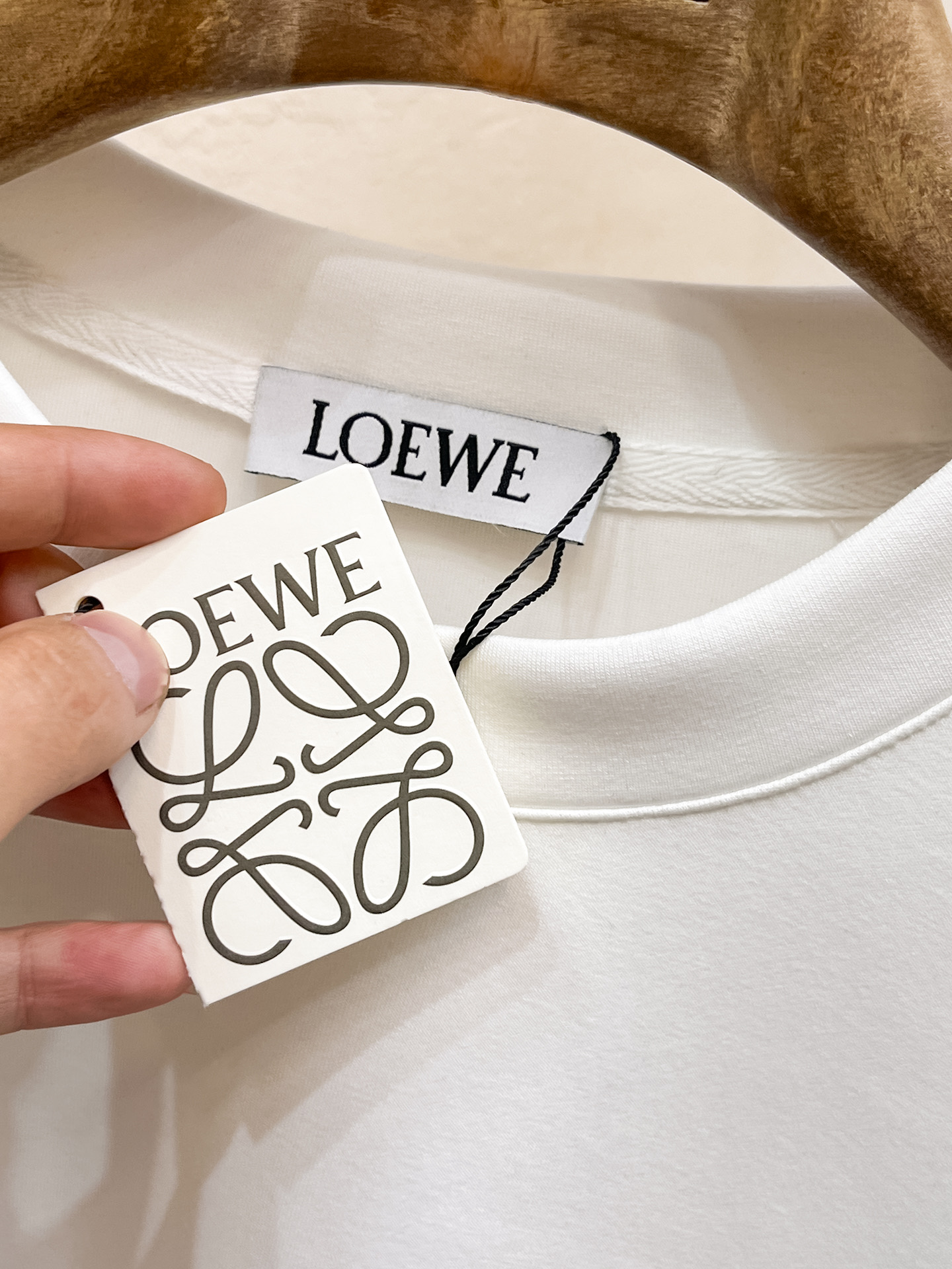 Loewe Male Hoodie Cotton Black Xs-s-m-l