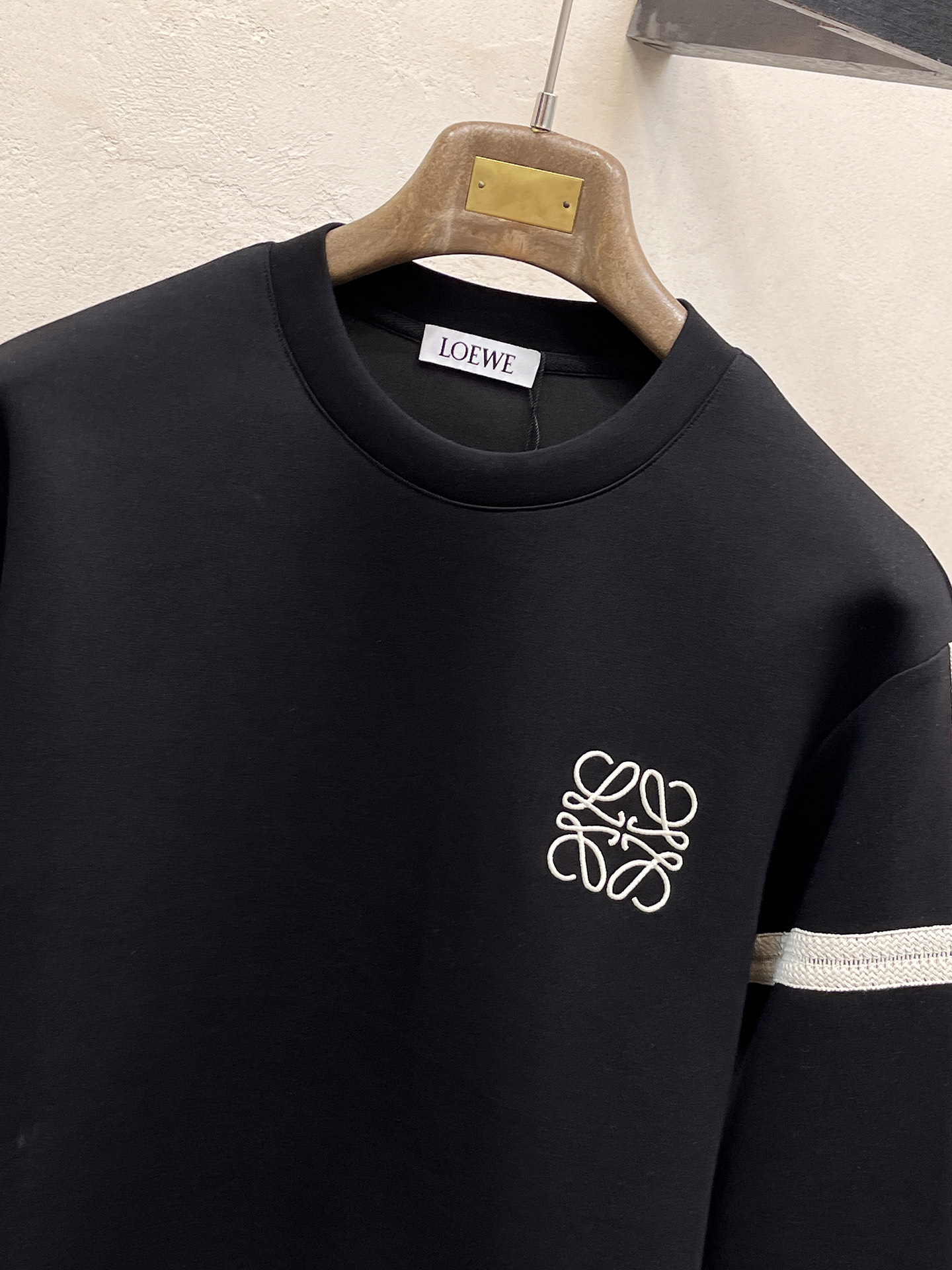 Loewe Male Hoodie Cotton Black Xs-s-m-l