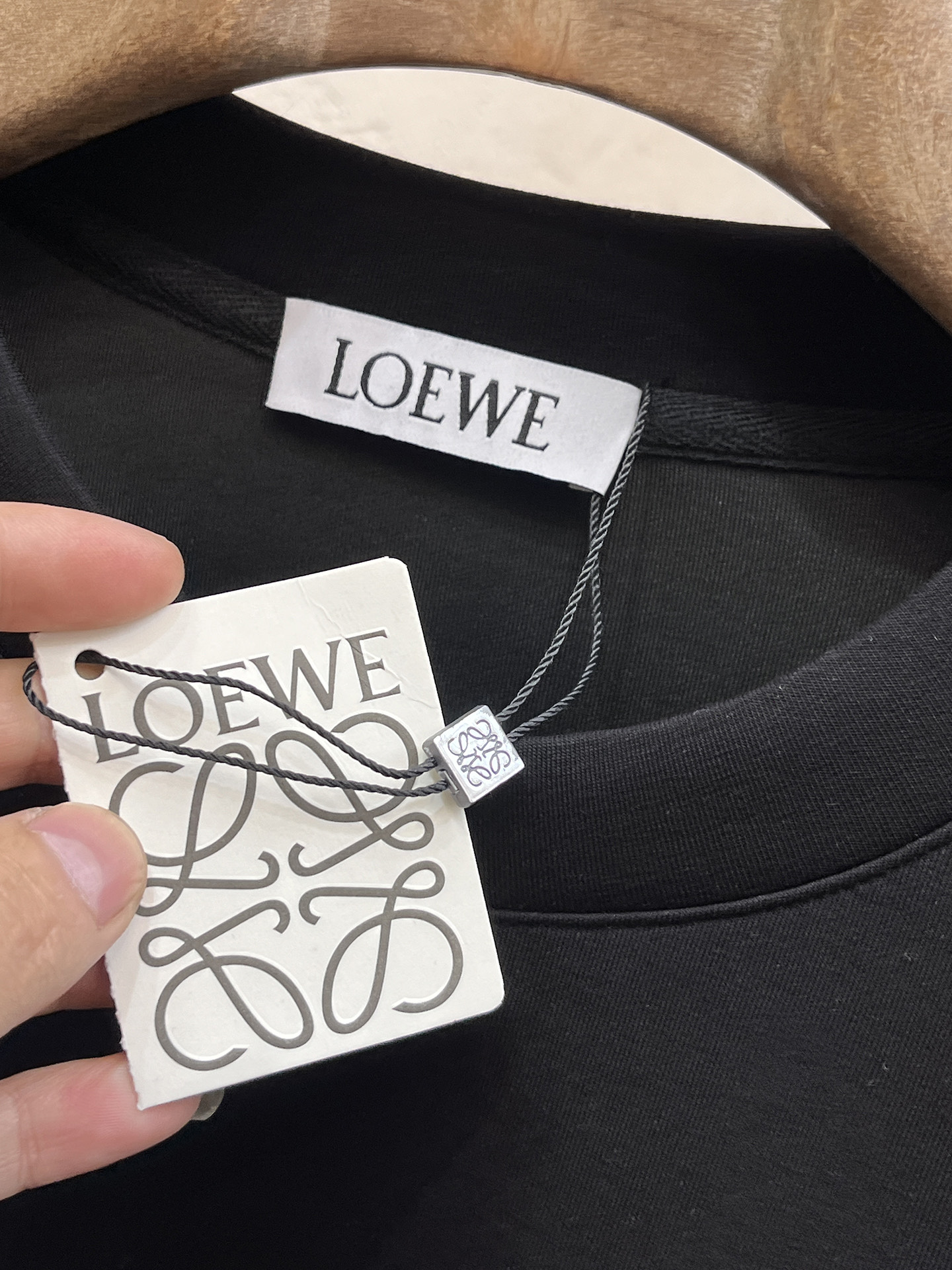 Loewe Male Hoodie Cotton Black Xs-s-m-l