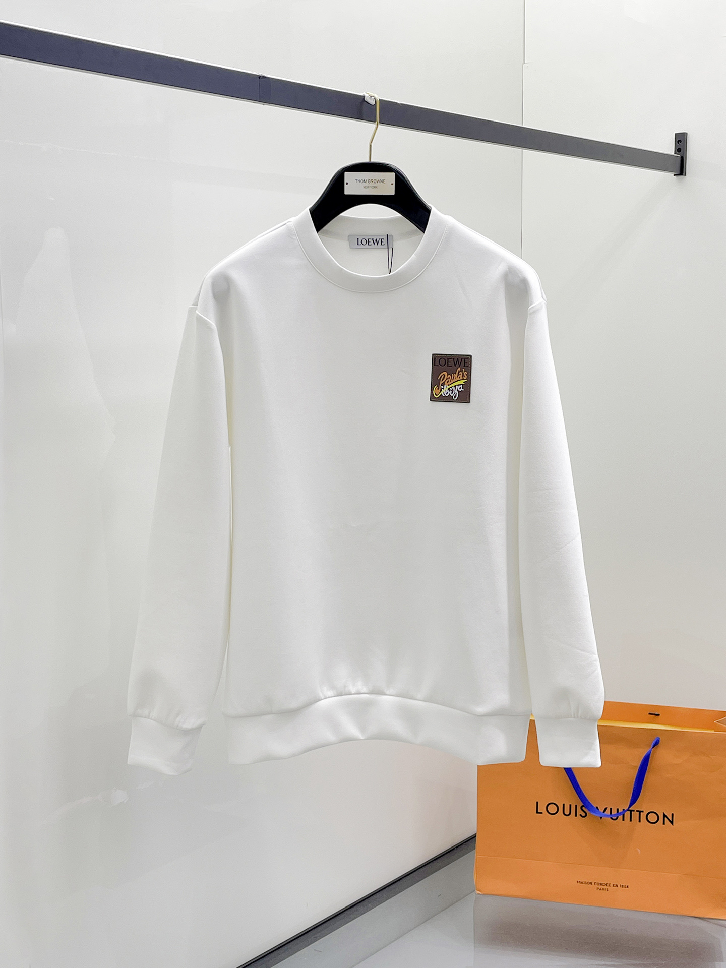 Loewe Male Hoodie Cotton Black Xs-s-m-l