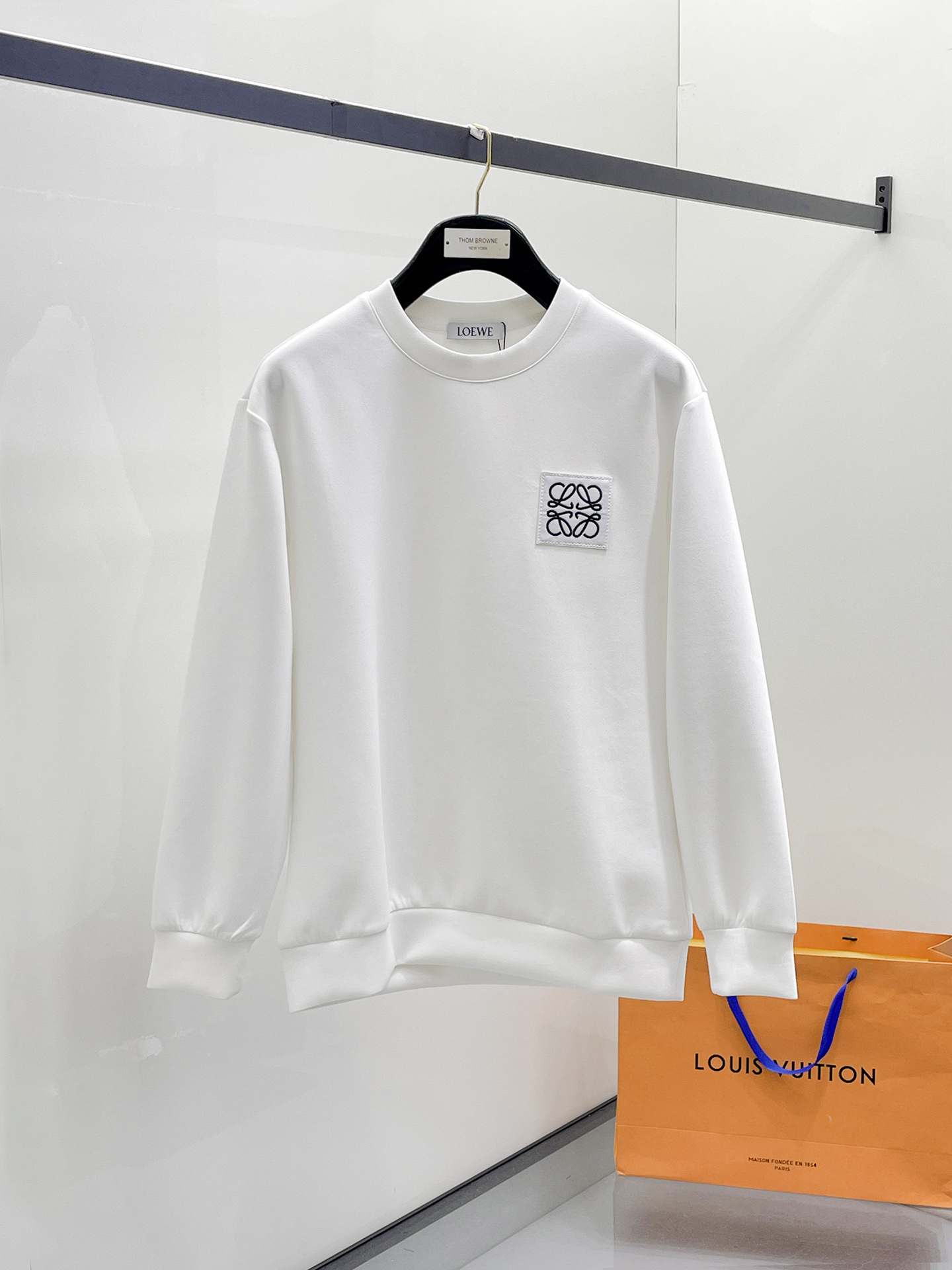 Loewe Male Hoodie Cotton Black Xs-s-m-l