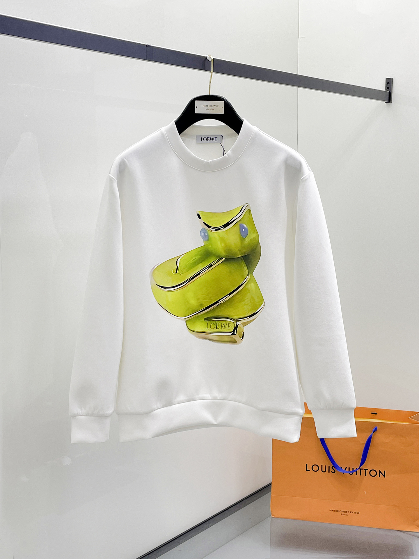 Loewe Male Hoodie Cotton Black Xs-s-m-l