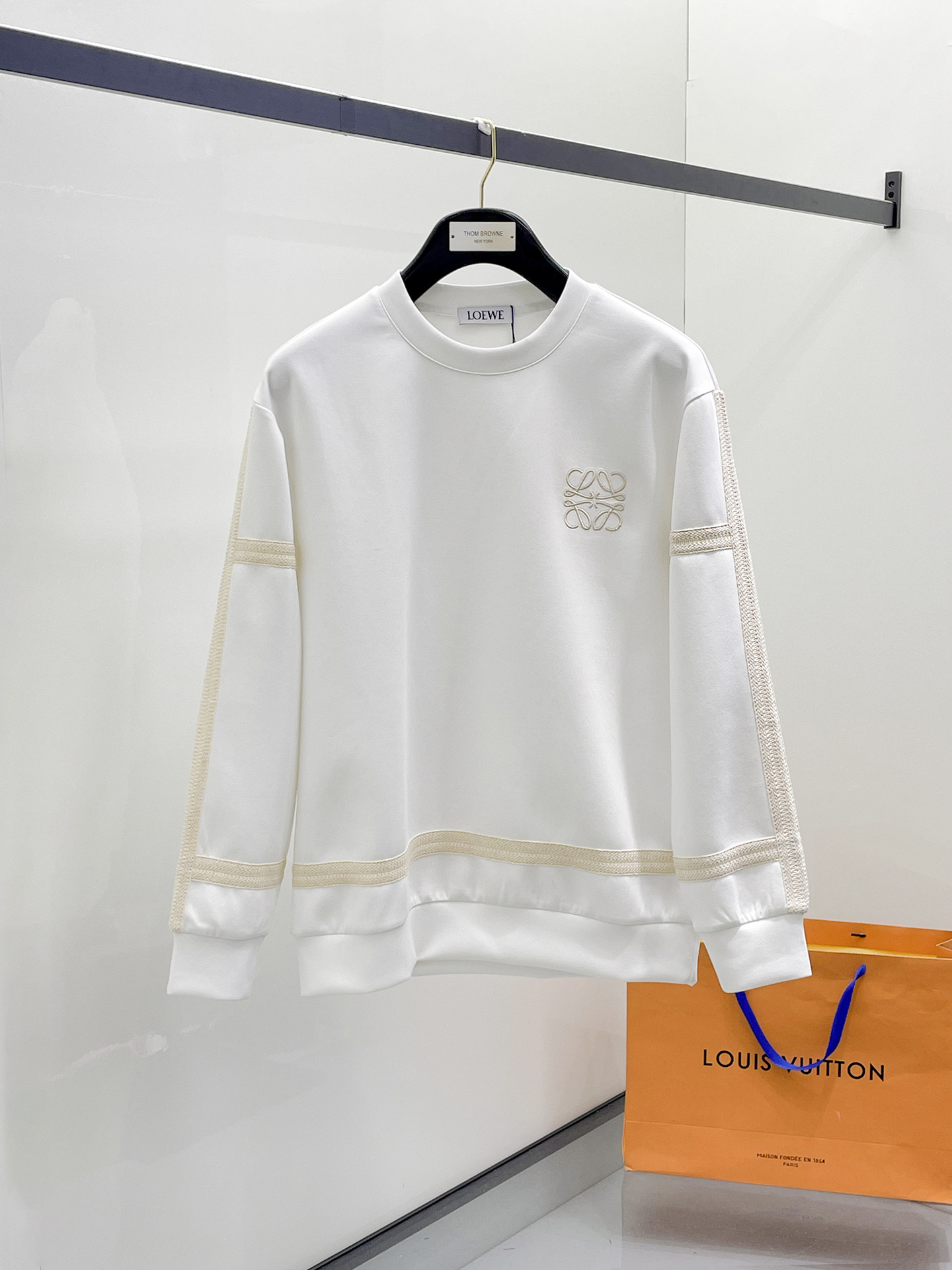 Loewe Male Hoodie Cotton Black Xs-s-m-l