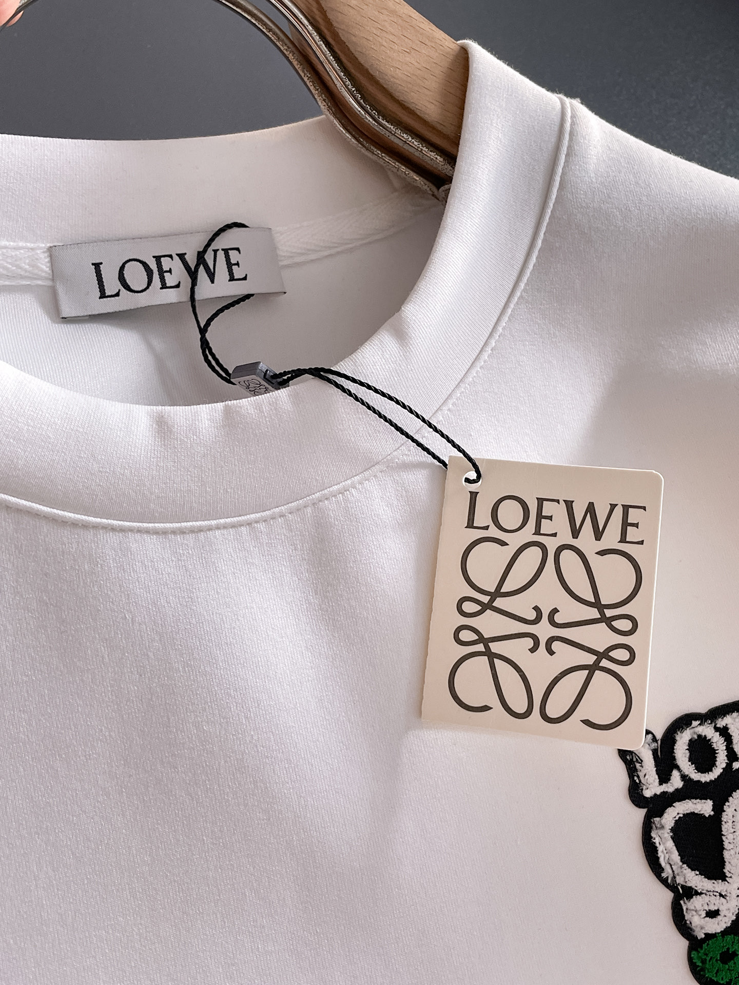 Loewe Male Hoodie Cotton Black Xs-s-m-l