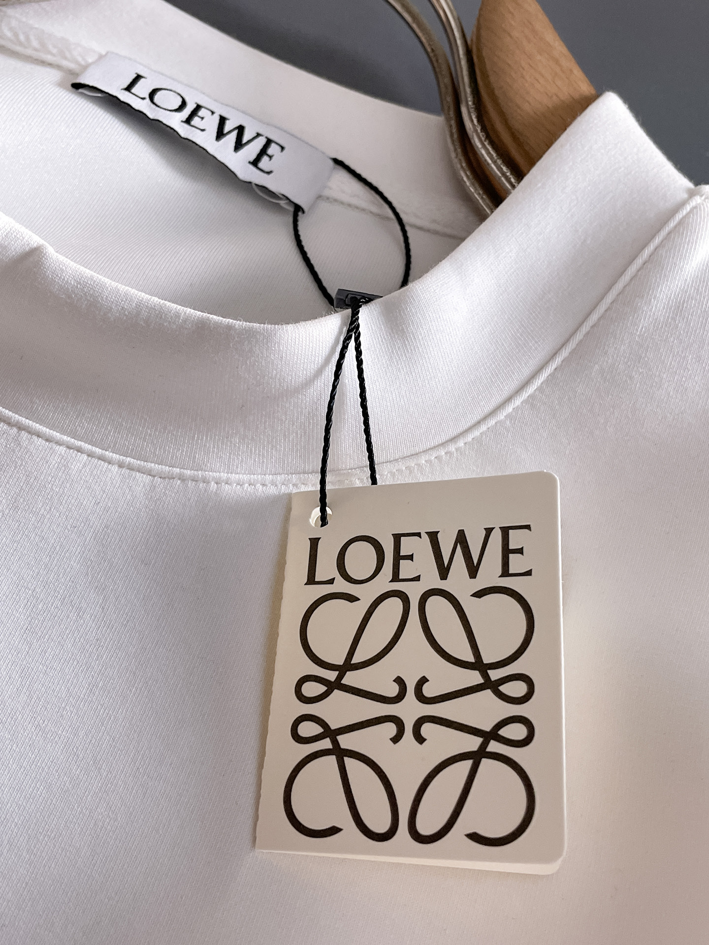 Loewe Male Hoodie Cotton Black Xs-s-m-l