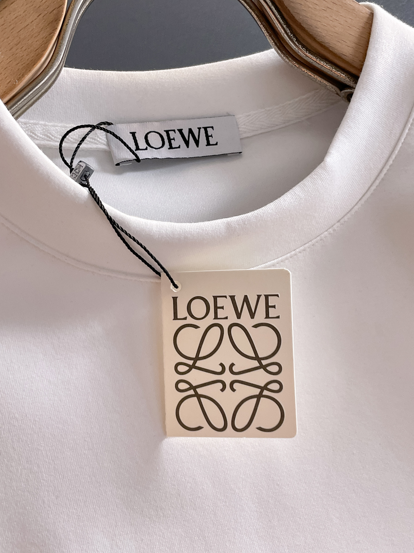 Loewe Male Hoodie Cotton Black Xs-s-m-l