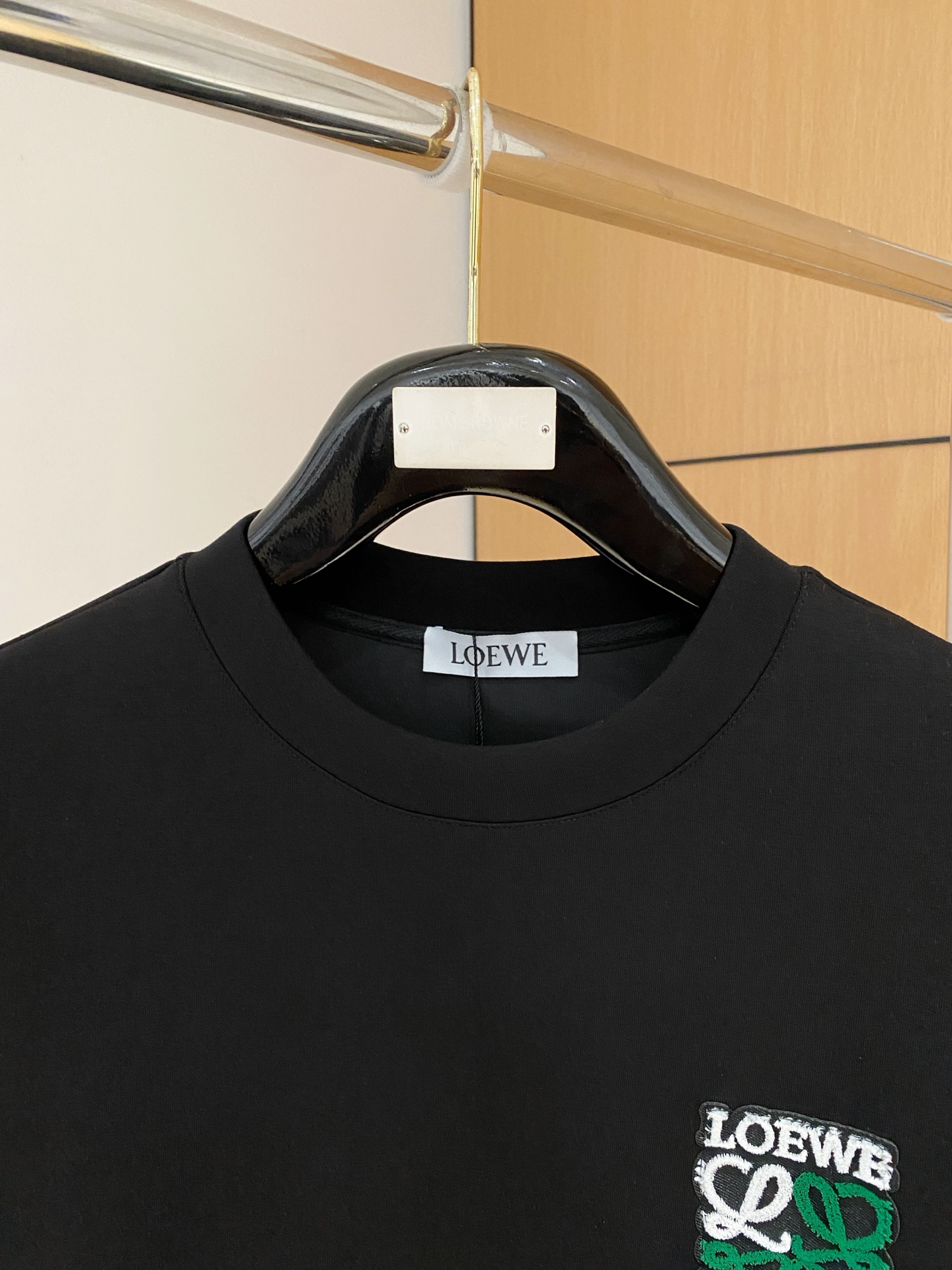 Loewe Male Hoodie Cotton Black Xs-s-m-l