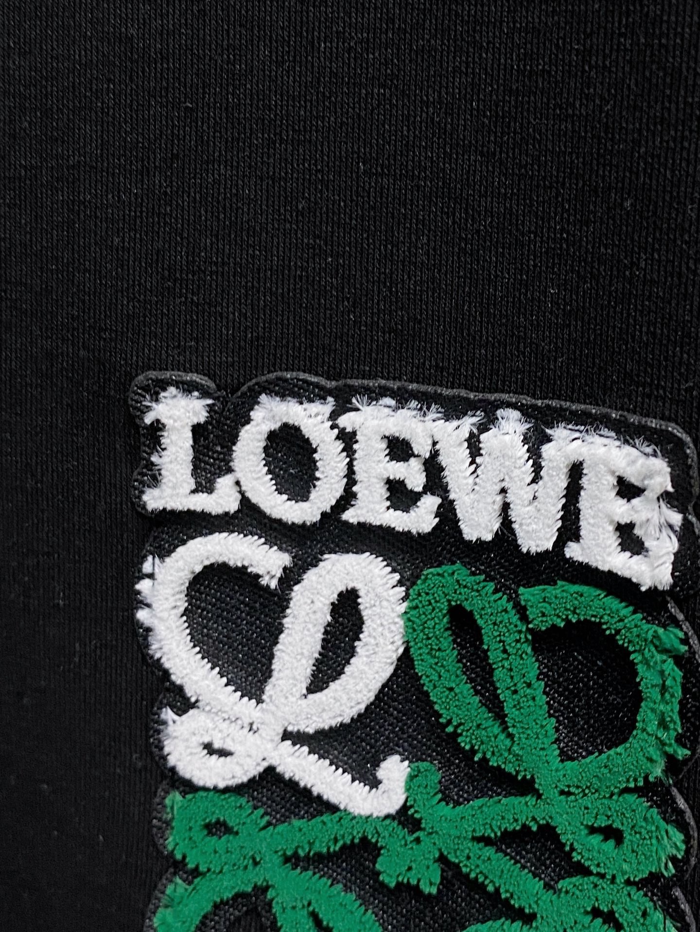 Loewe Male Hoodie Cotton Black Xs-s-m-l