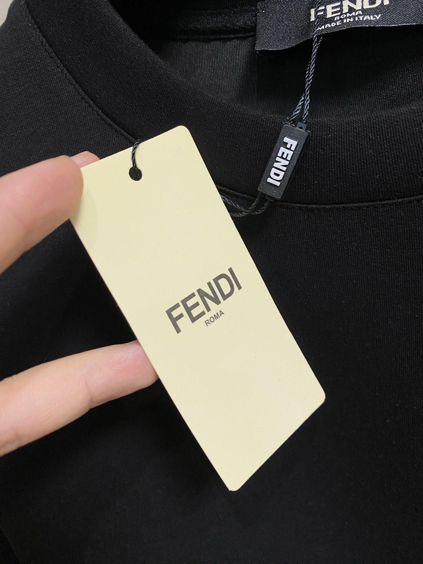 Fendi Male Hoodie Cotton Black Xs-s-m-l