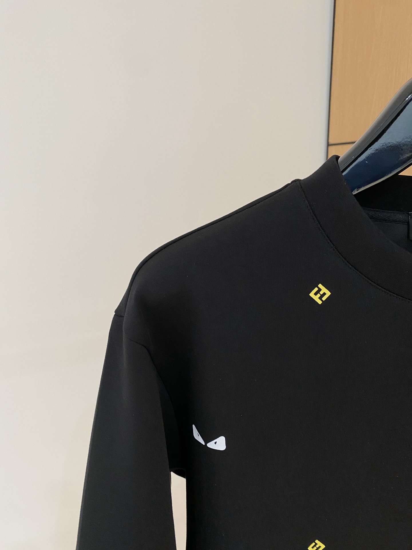 Fendi Male Hoodie Cotton Black Xs-s-m-l
