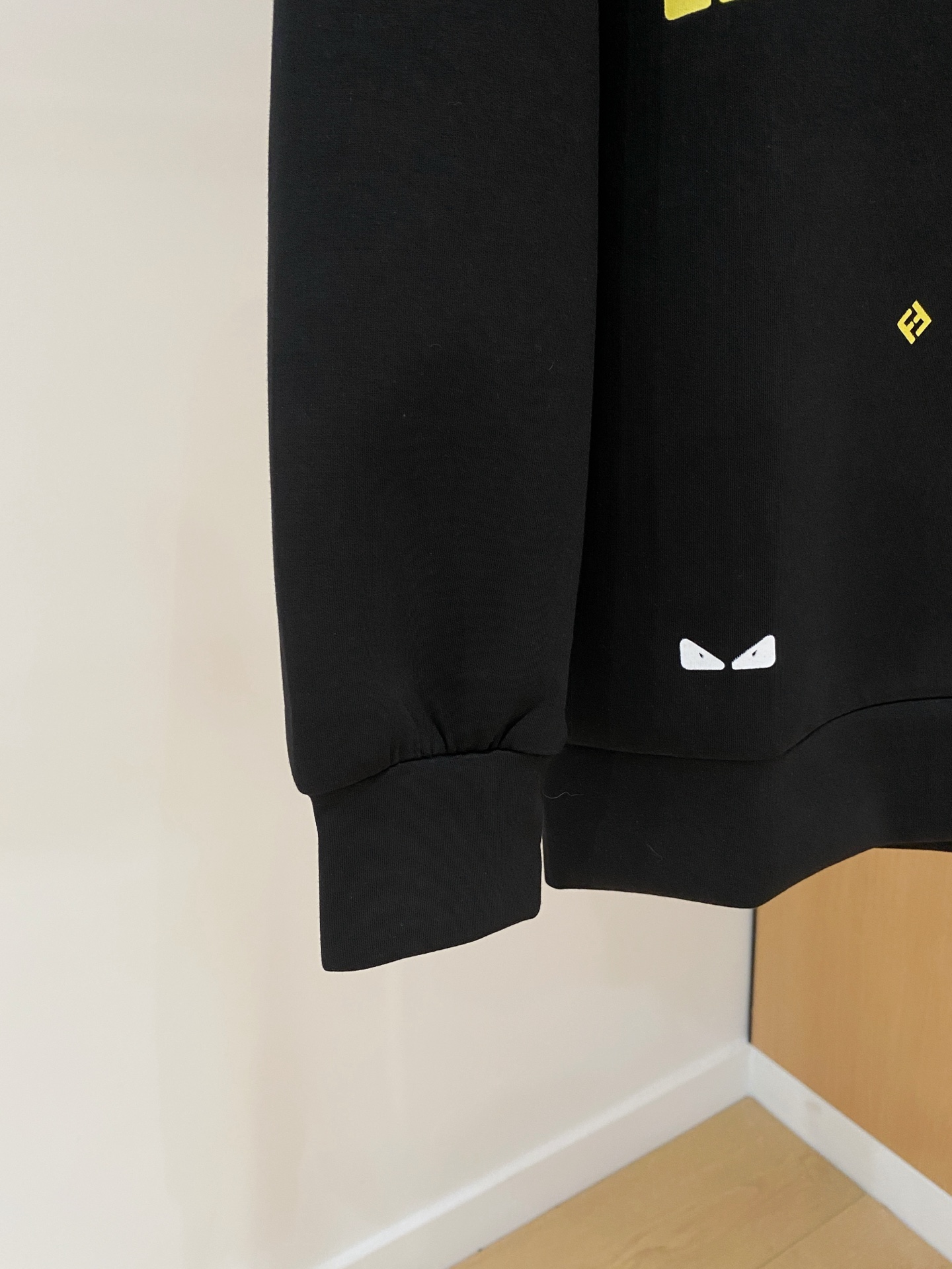 Fendi Male Hoodie Cotton Black Xs-s-m-l