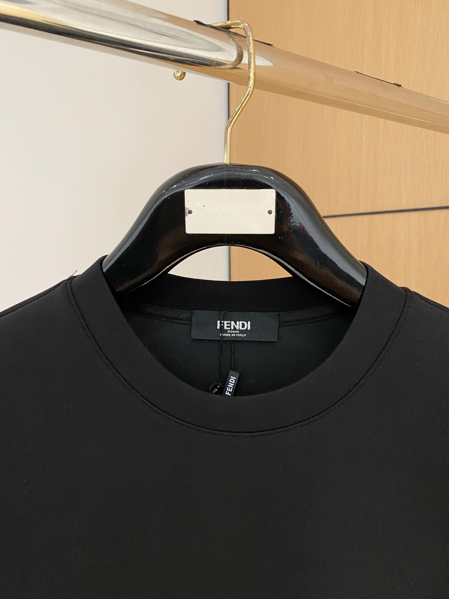 Fendi Male Hoodie Cotton Black Xs-s-m-l