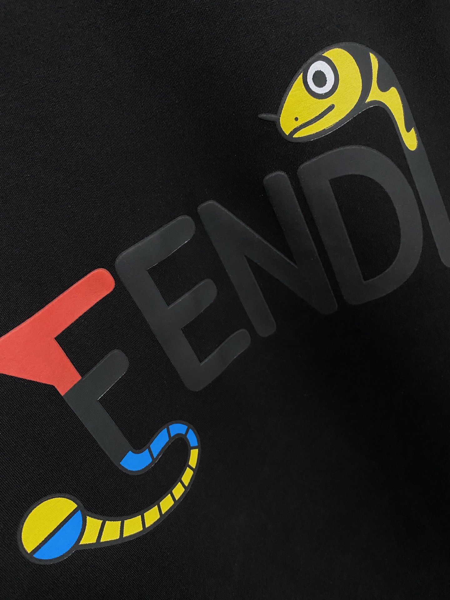 Fendi Male Hoodie Cotton Black Xs-s-m-l