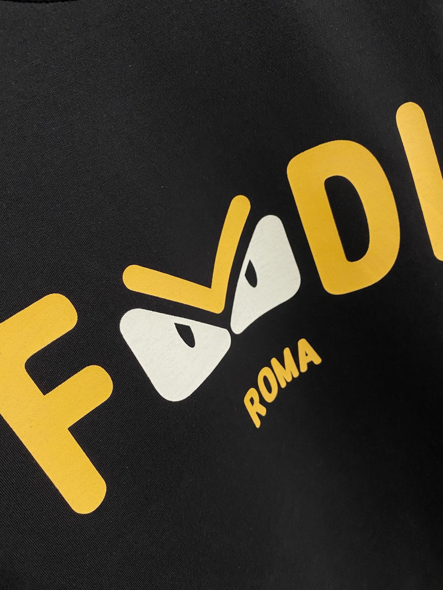 Fendi Male Hoodie Cotton Black Xs-s-m-l