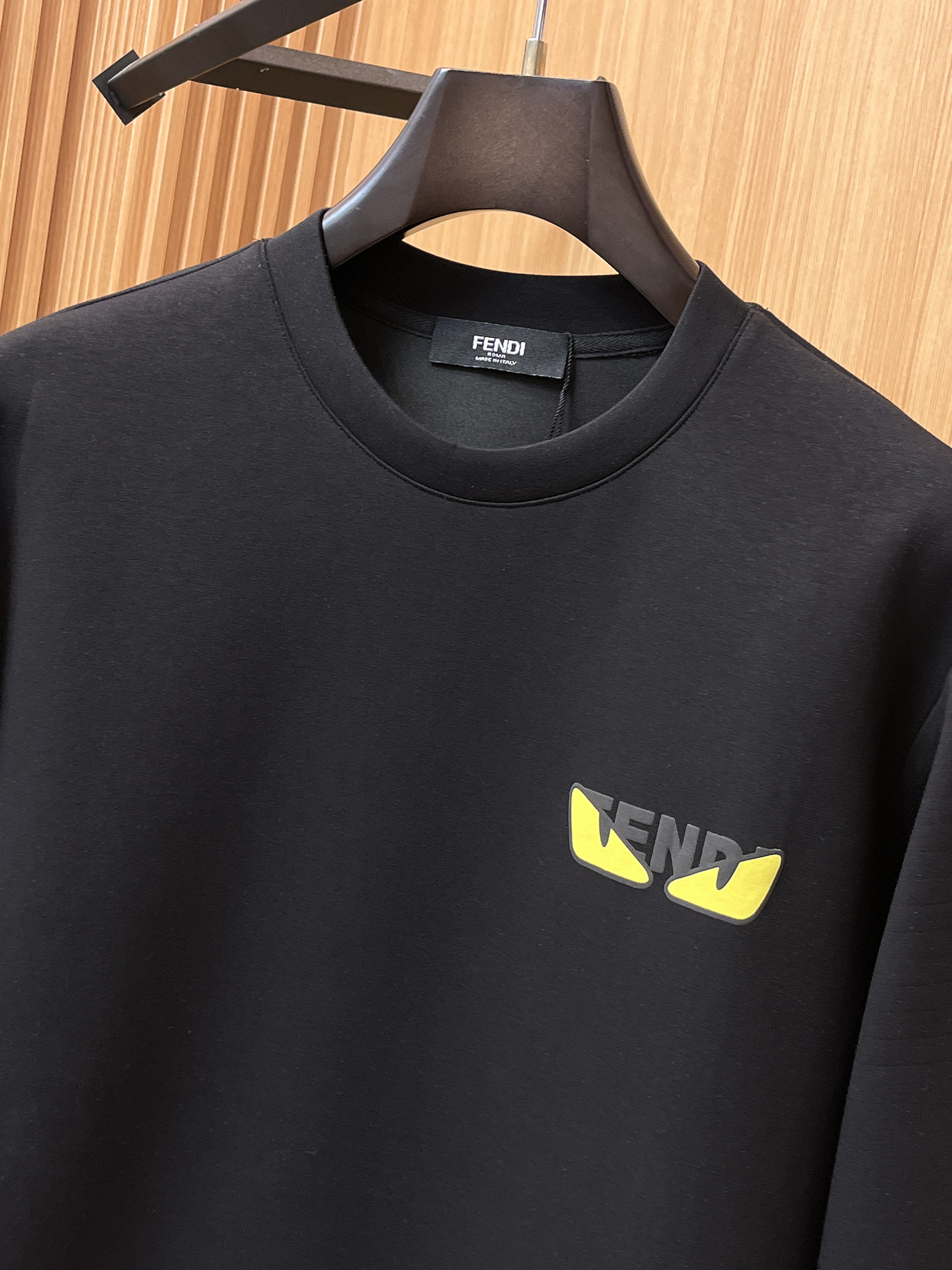 Fendi Male Hoodie Cotton Black Xs-s-m-l
