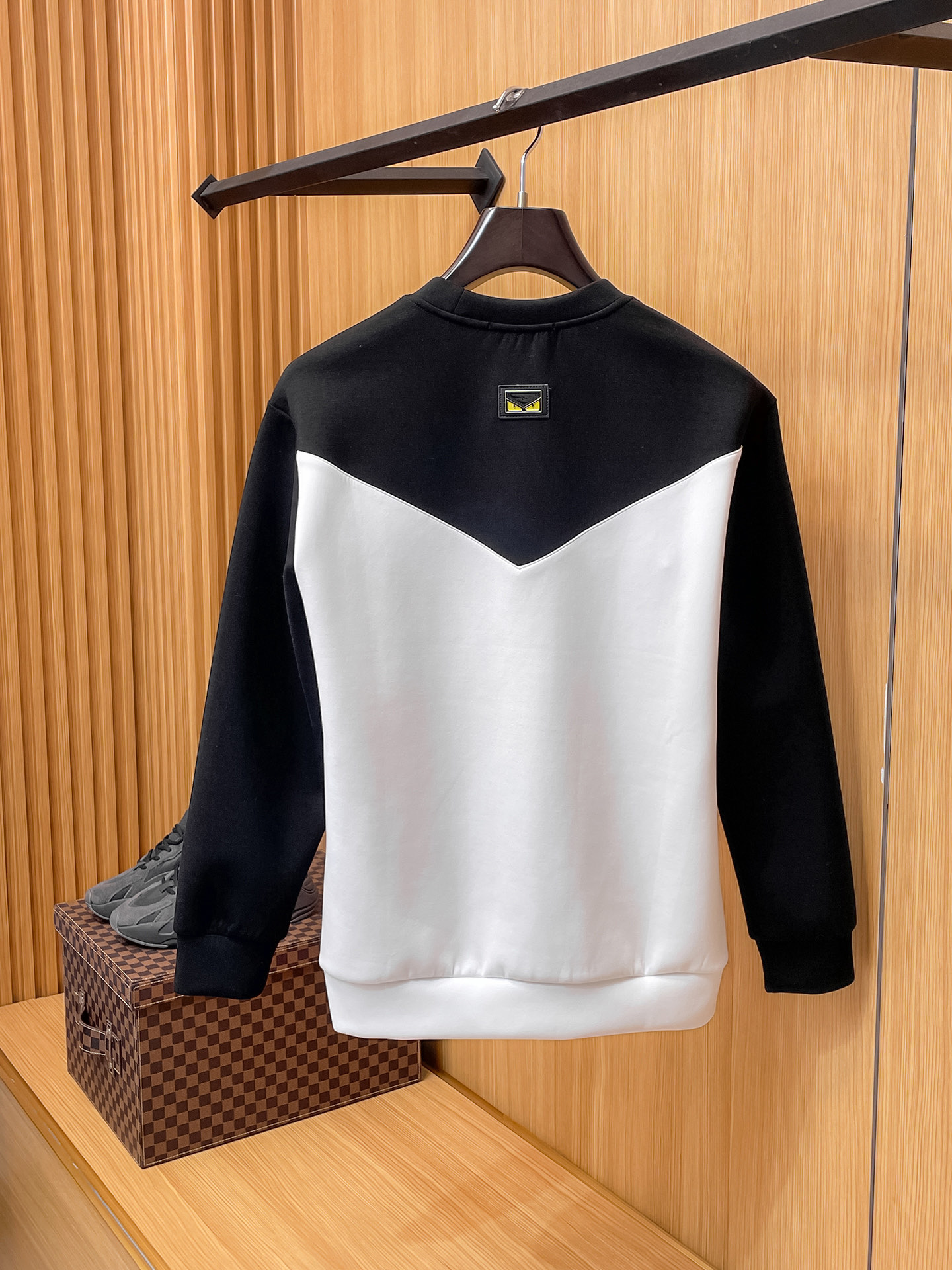 Fendi Male Hoodie Cotton Black Xs-s-m-l