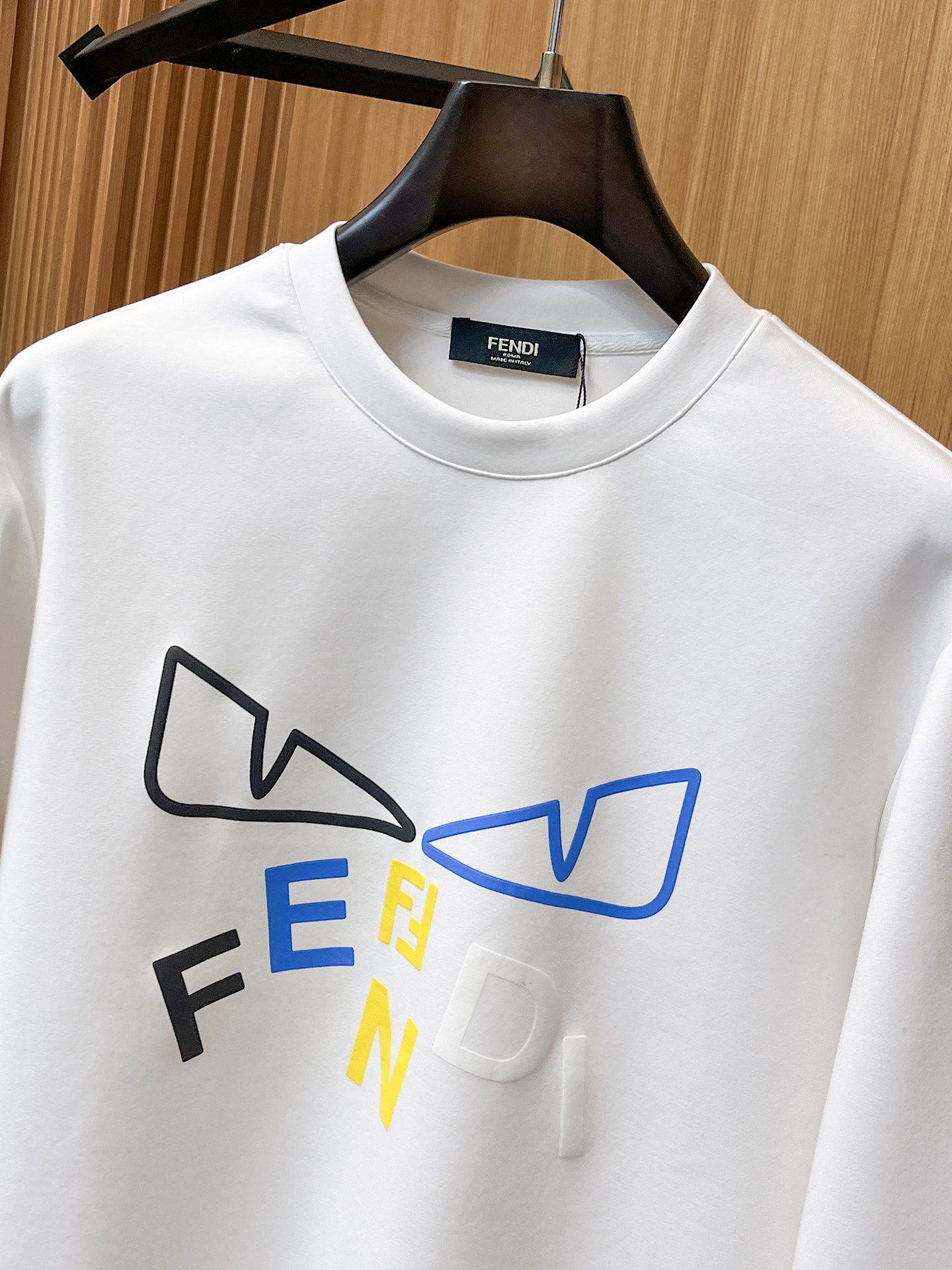 Fendi Male Hoodie Cotton Black Xs-s-m-l