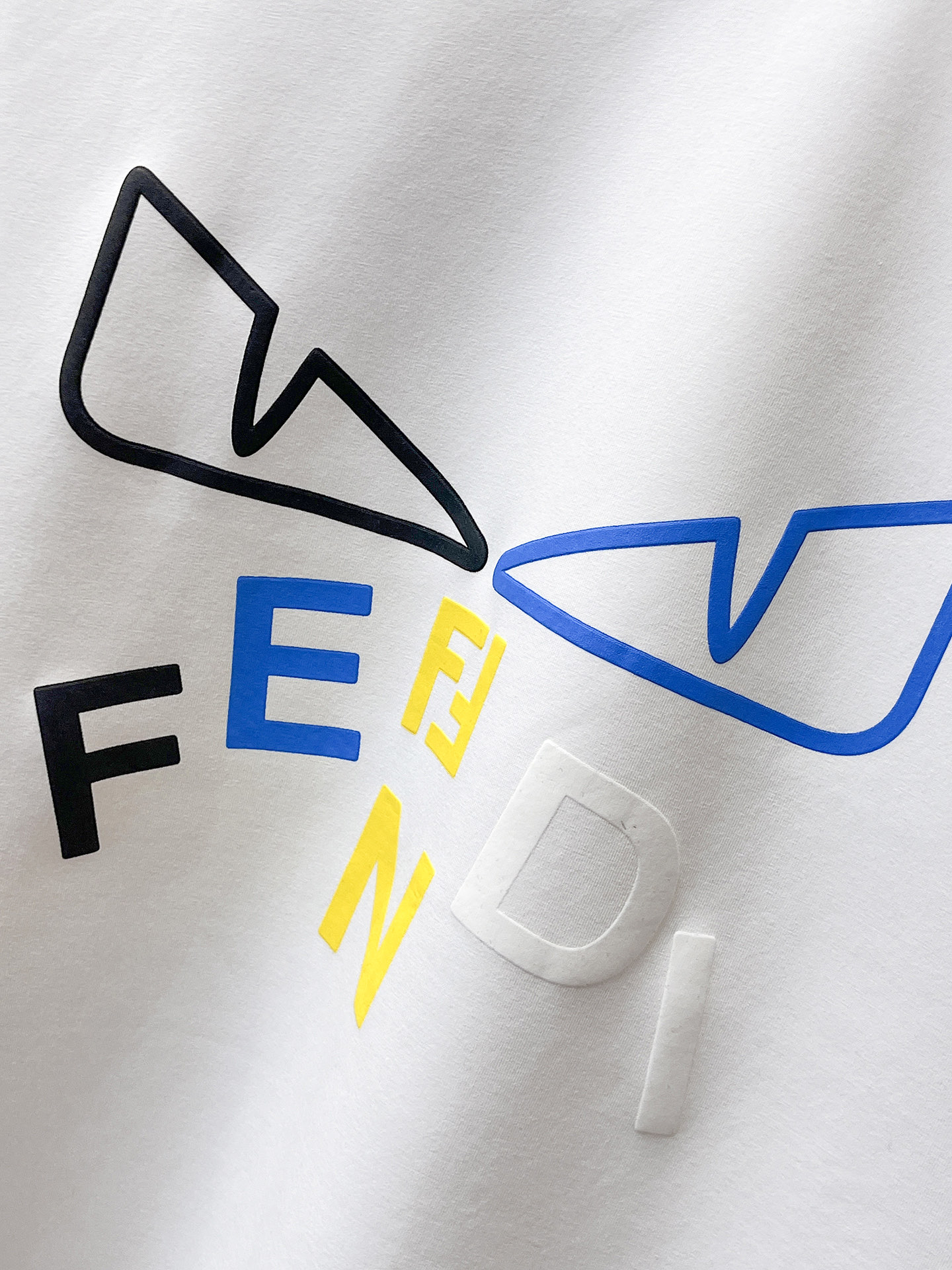 Fendi Male Hoodie Cotton Black Xs-s-m-l