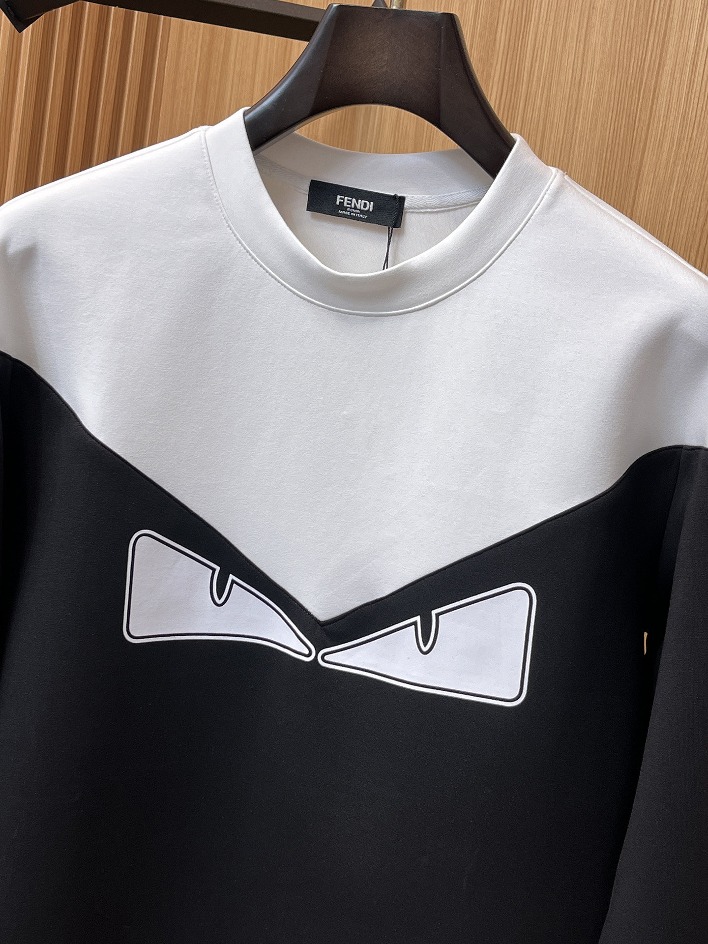 Fendi Male Hoodie Cotton Black Xs-s-m-l