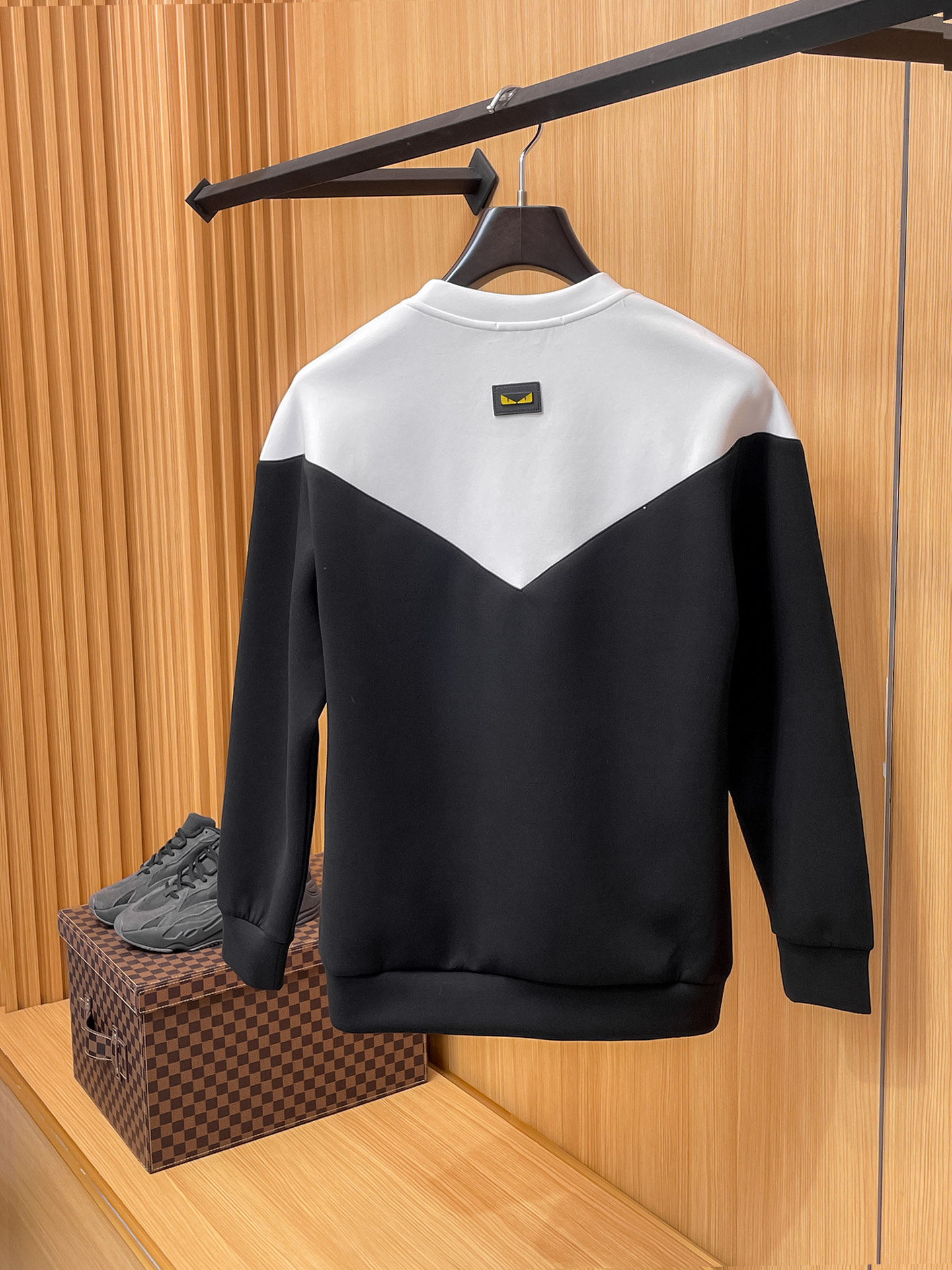 Fendi Male Hoodie Cotton Black Xs-s-m-l