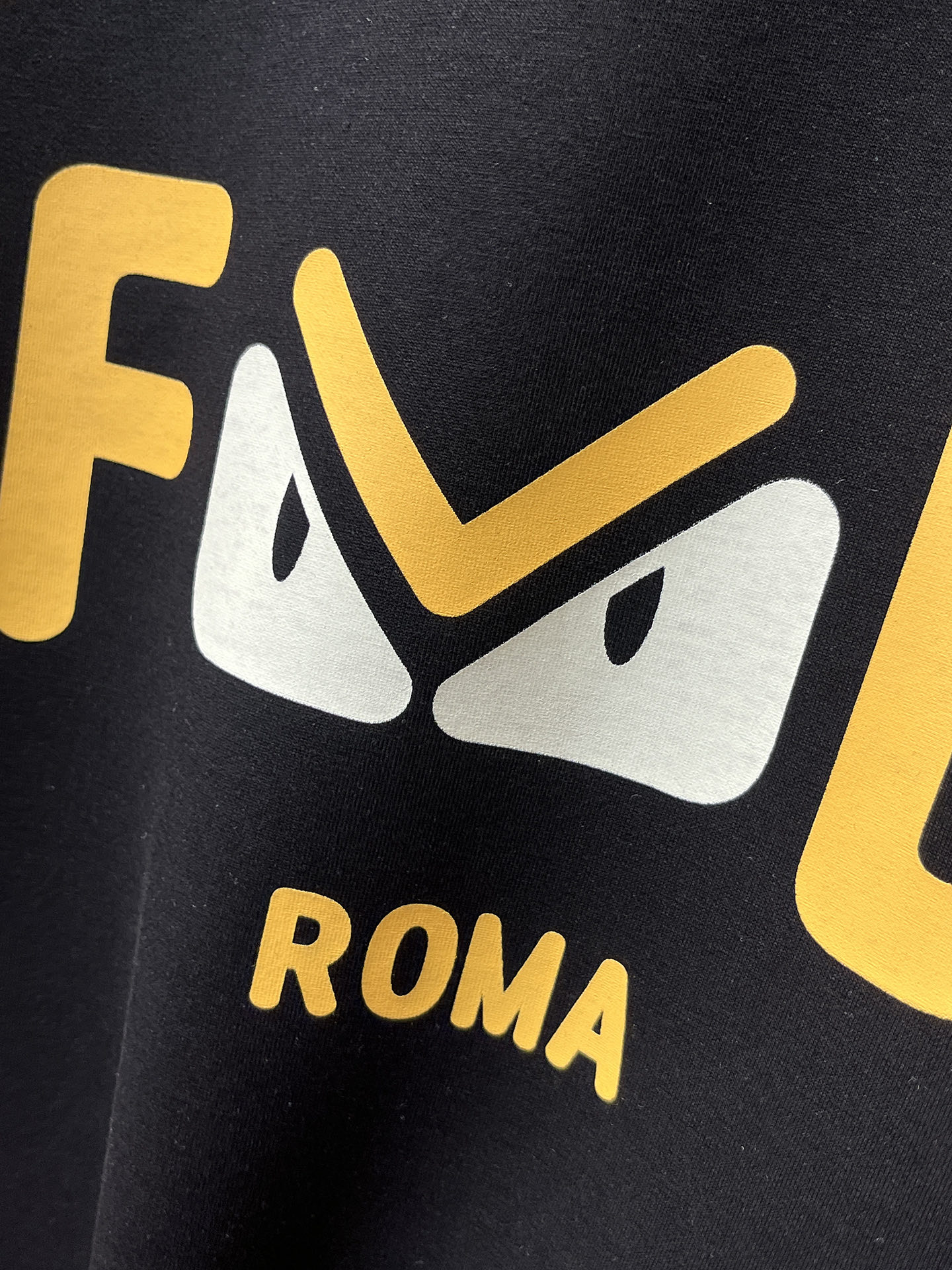 Fendi Male Hoodie Cotton Black Xs-s-m-l
