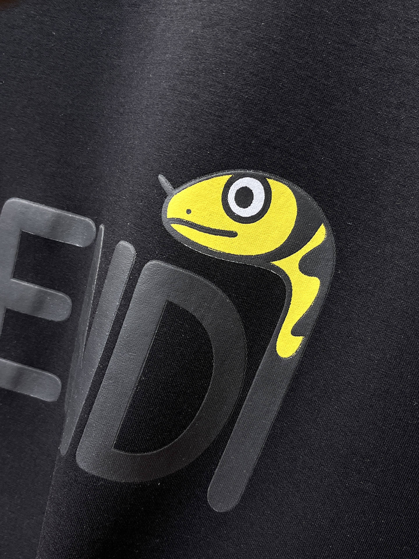 Fendi Male Hoodie Cotton Black Xs-s-m-l