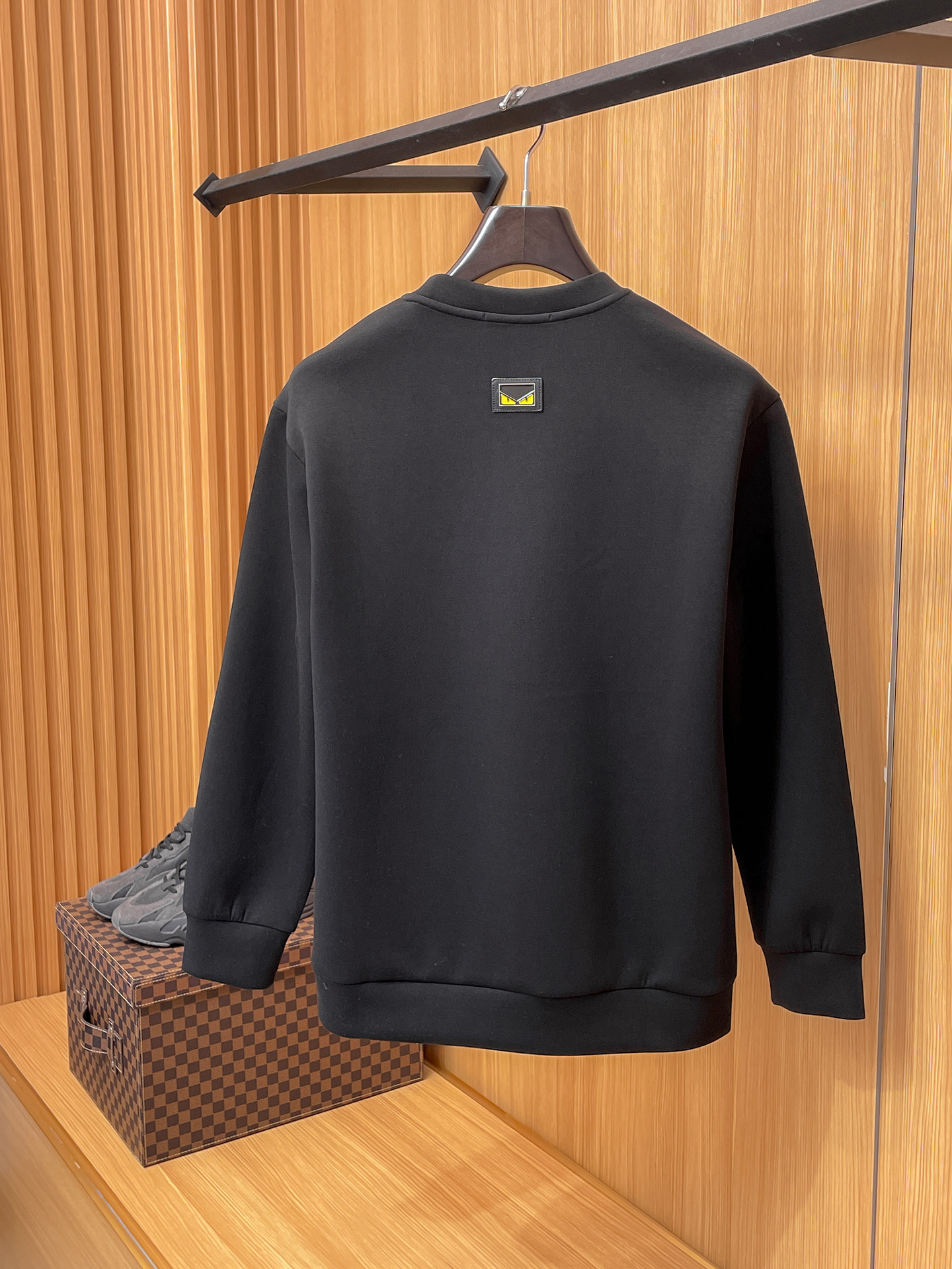 Fendi Male Hoodie Cotton Black Xs-s-m-l