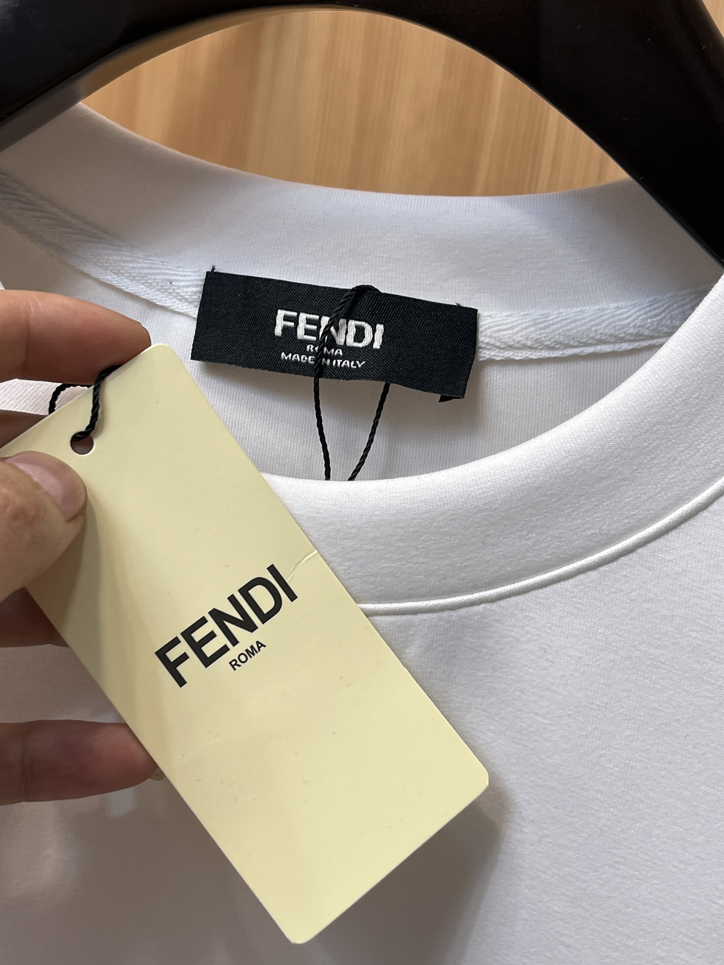 Fendi Male Hoodie Cotton Black Xs-s-m-l