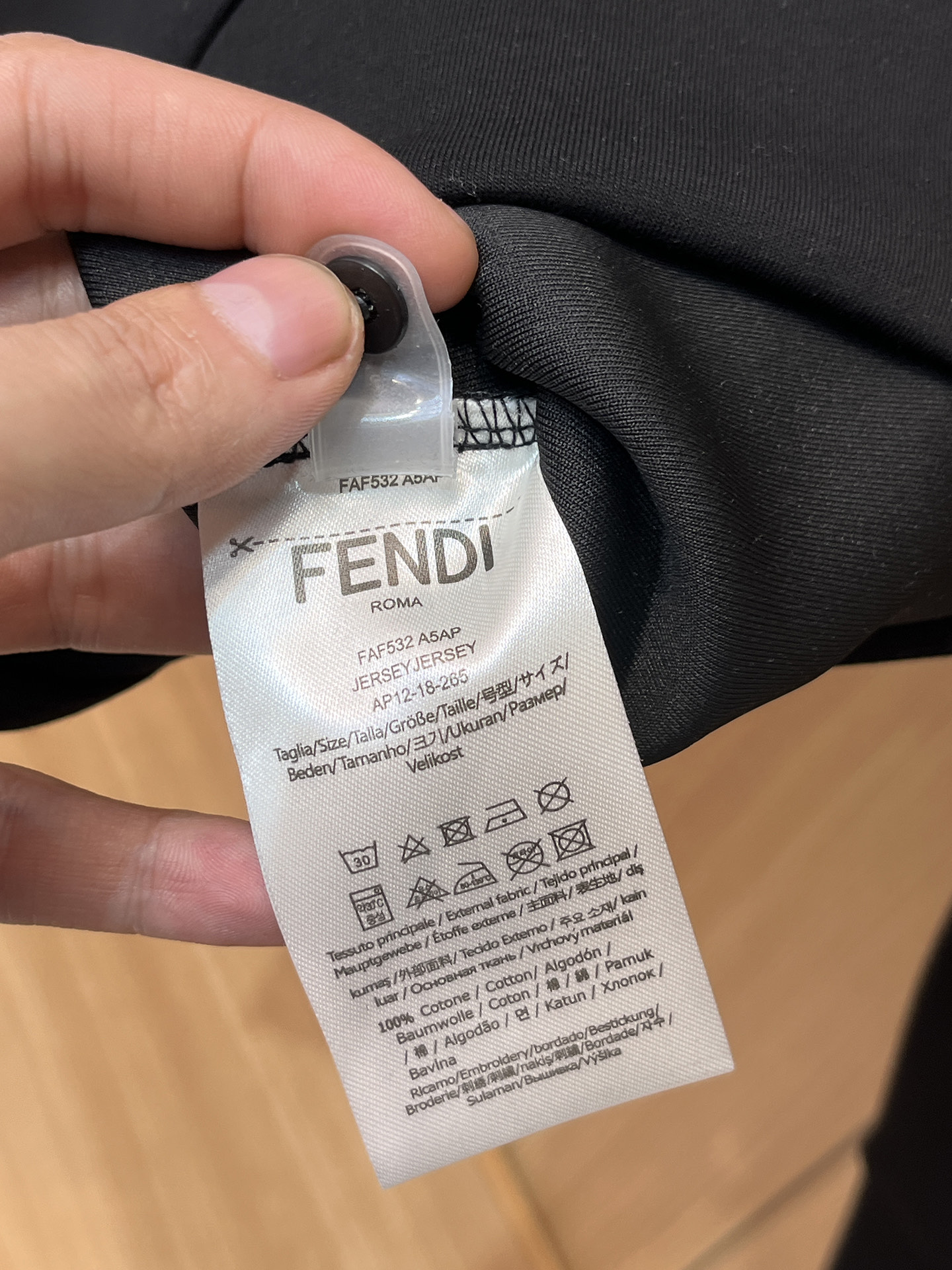 Fendi Male Hoodie Cotton Black Xs-s-m-l