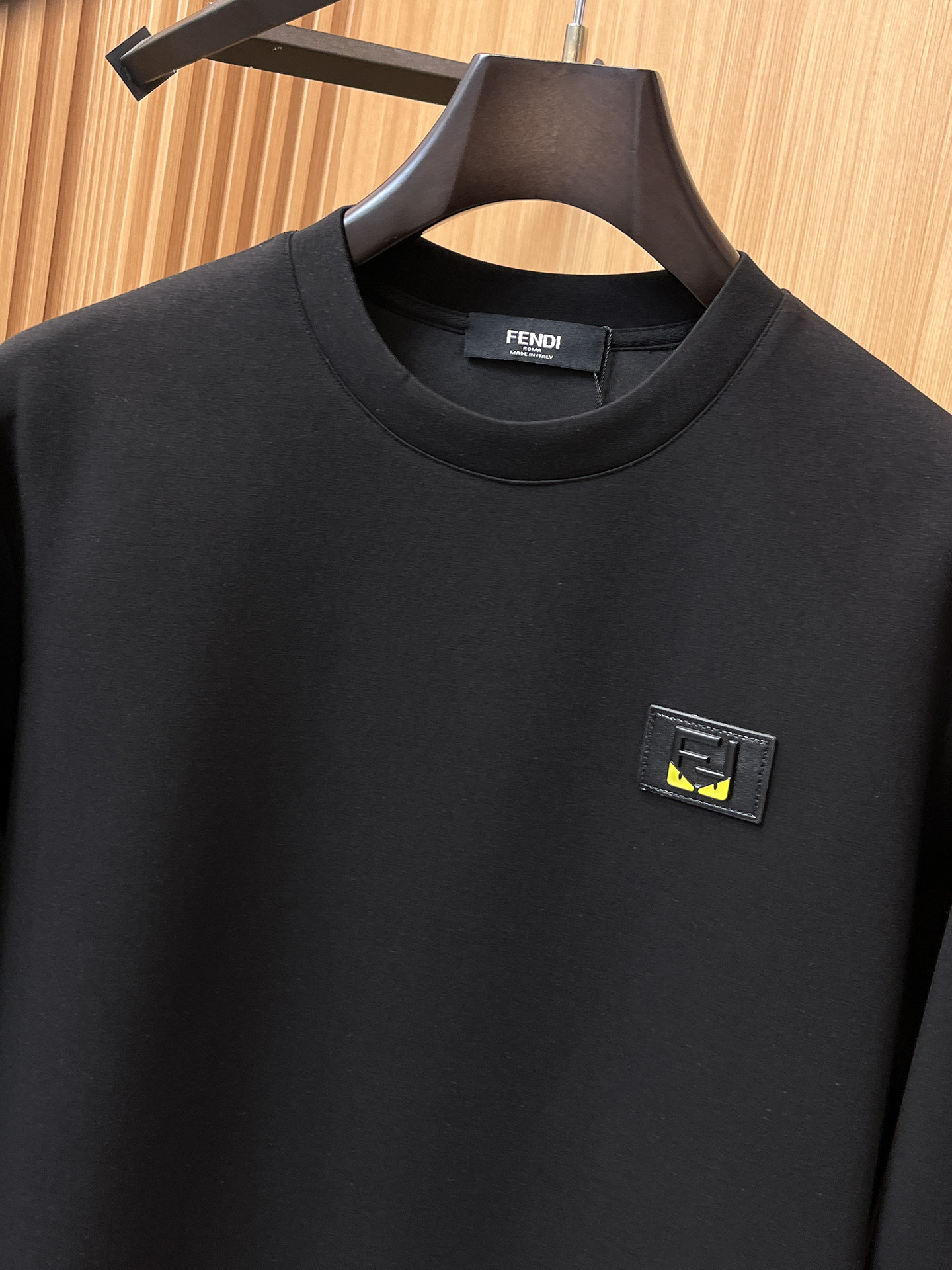 Fendi Male Hoodie Cotton Black Xs-s-m-l