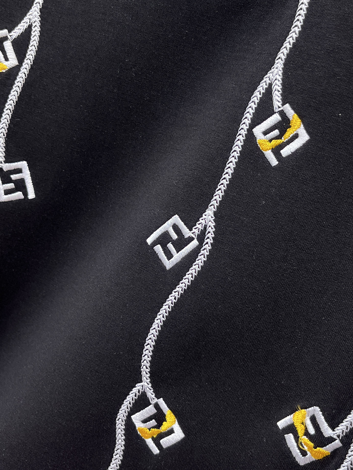 Fendi Male Hoodie Cotton Black Xs-s-m-l