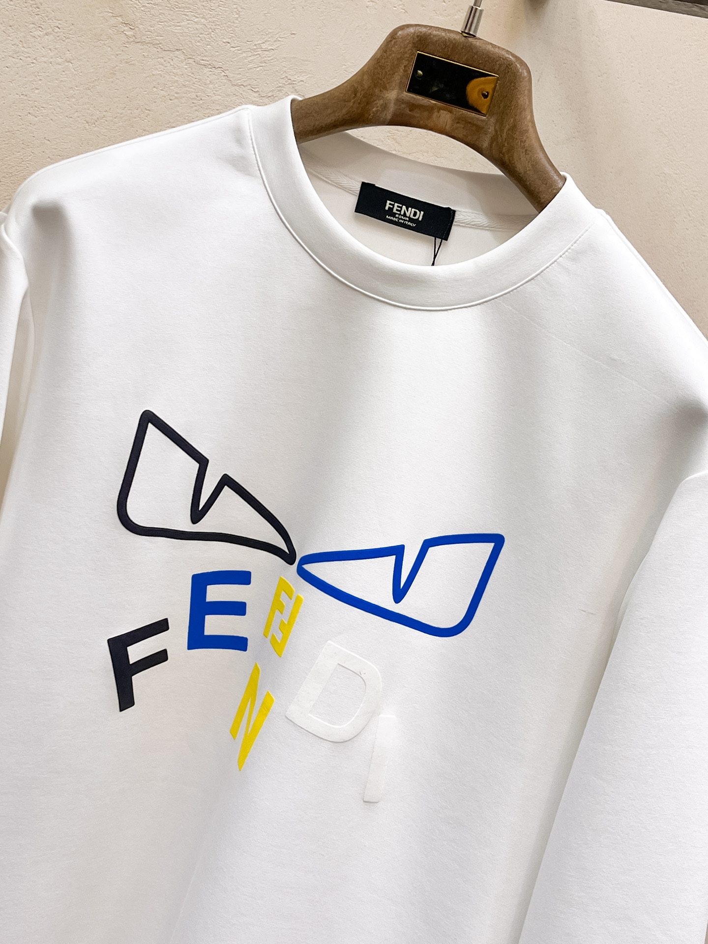 Fendi Male Hoodie Cotton Black Xs-s-m-l