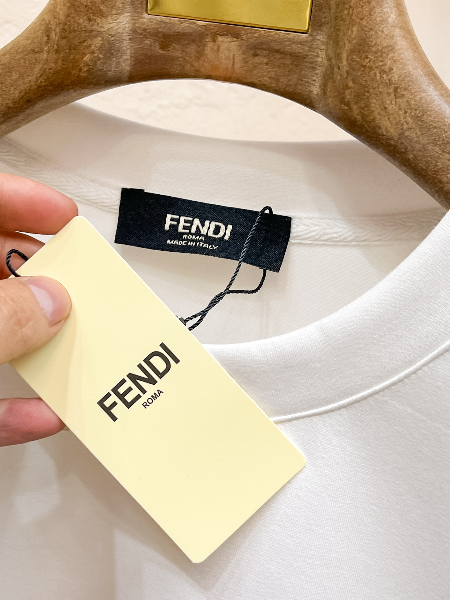 Fendi Male Hoodie Cotton Black Xs-s-m-l